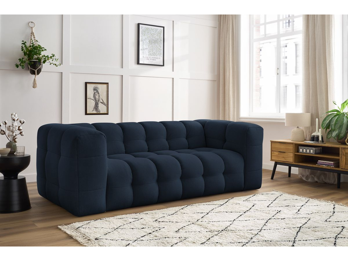 Bobochic Cloud Sofa 3-Sitzer Stoff Dunkelblau