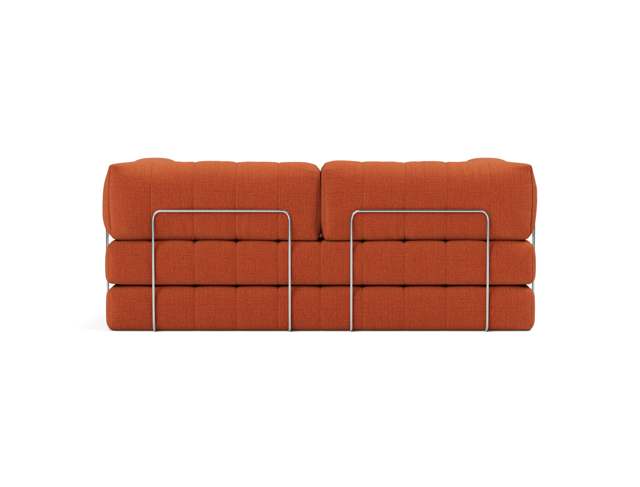 Schlafsofa CozyPad mit Armlehnen Chenille Esina 412-Rust-Orange