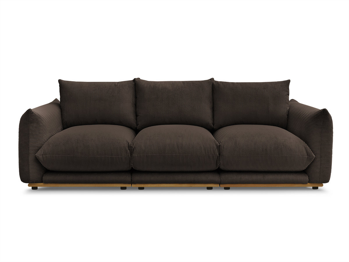 Bobochic Ernest Sofa 3-Sitzer 266 × 106 cm Cordsamt Braun