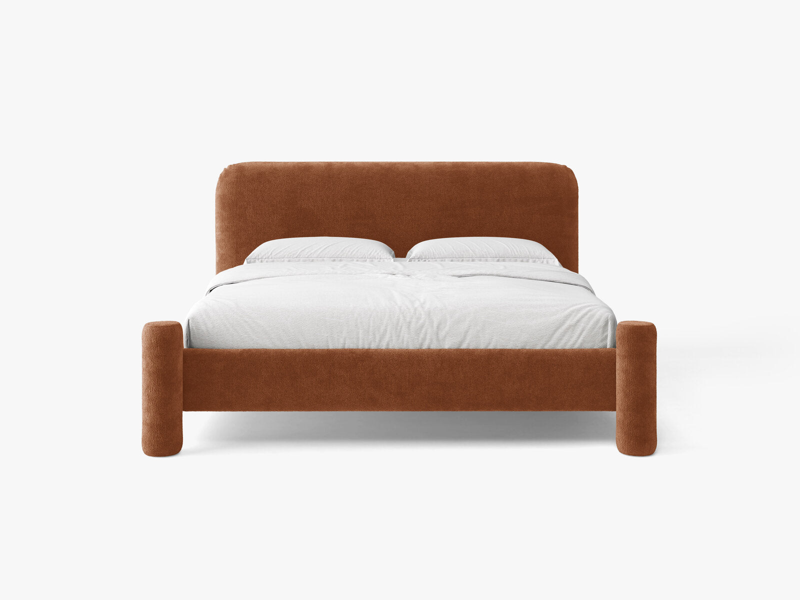 Micadoni Vera Bett mit Kopfteil Chenille Perfect Harmony Terrakotta 140x200