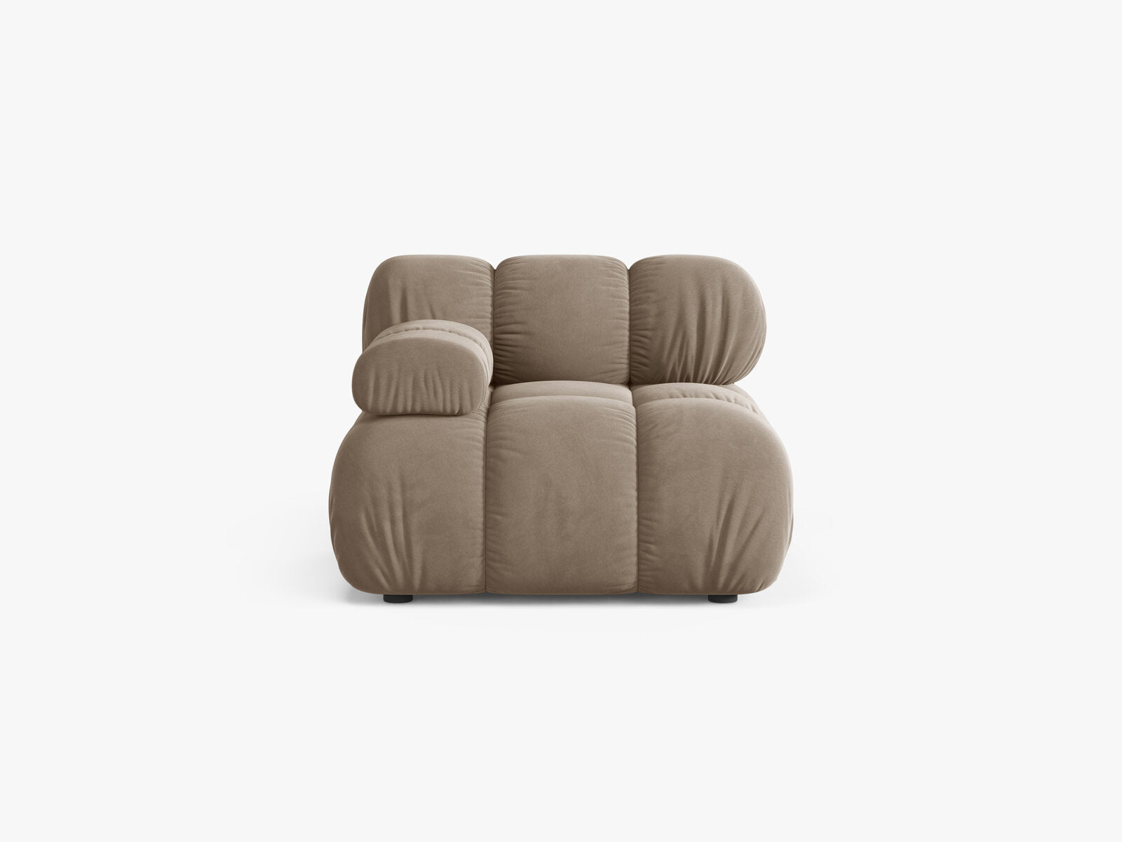 Micadoni Eckmodul Bellis Samt Bluvel Cappuccino Links