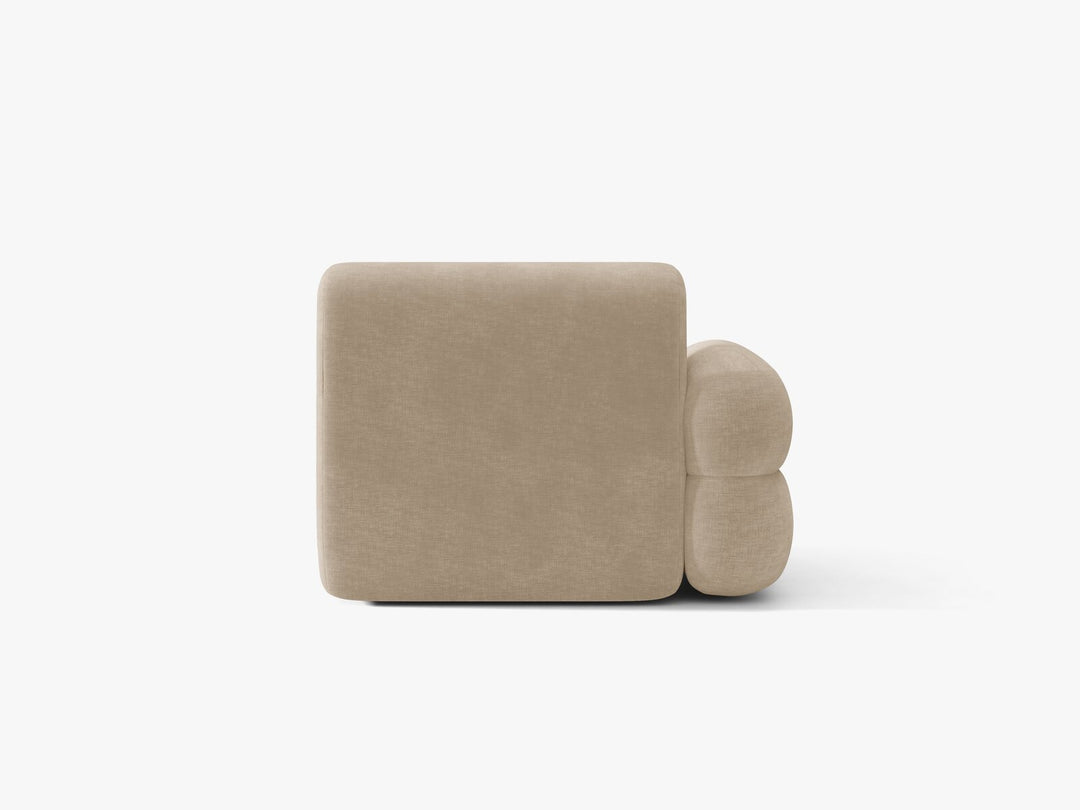 Micadoni Neo Sofamodul Links Chenille Golden Dunkelbeige