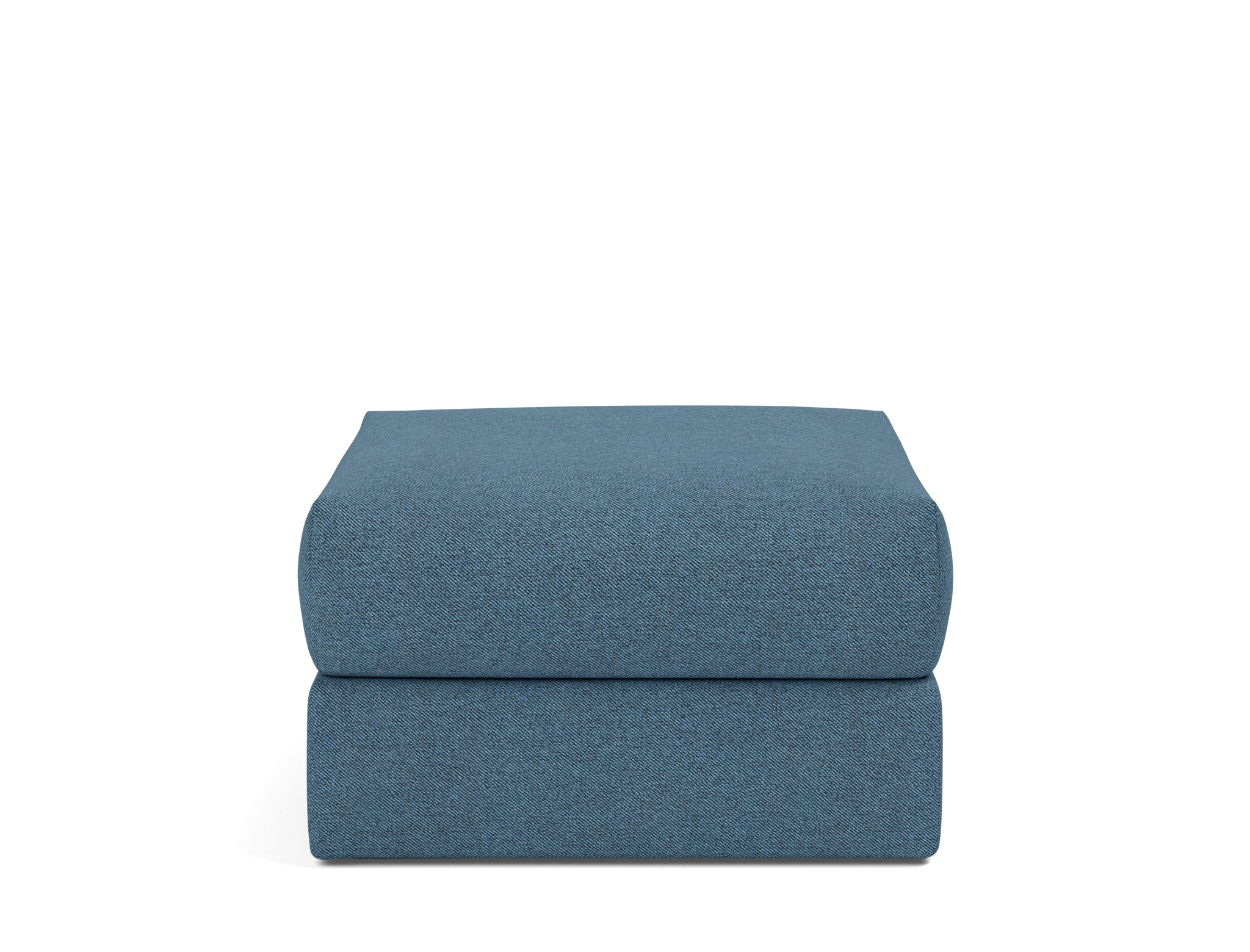 Hocker Cornila Strukturierter Stoff Weda 302-Weda-Blue