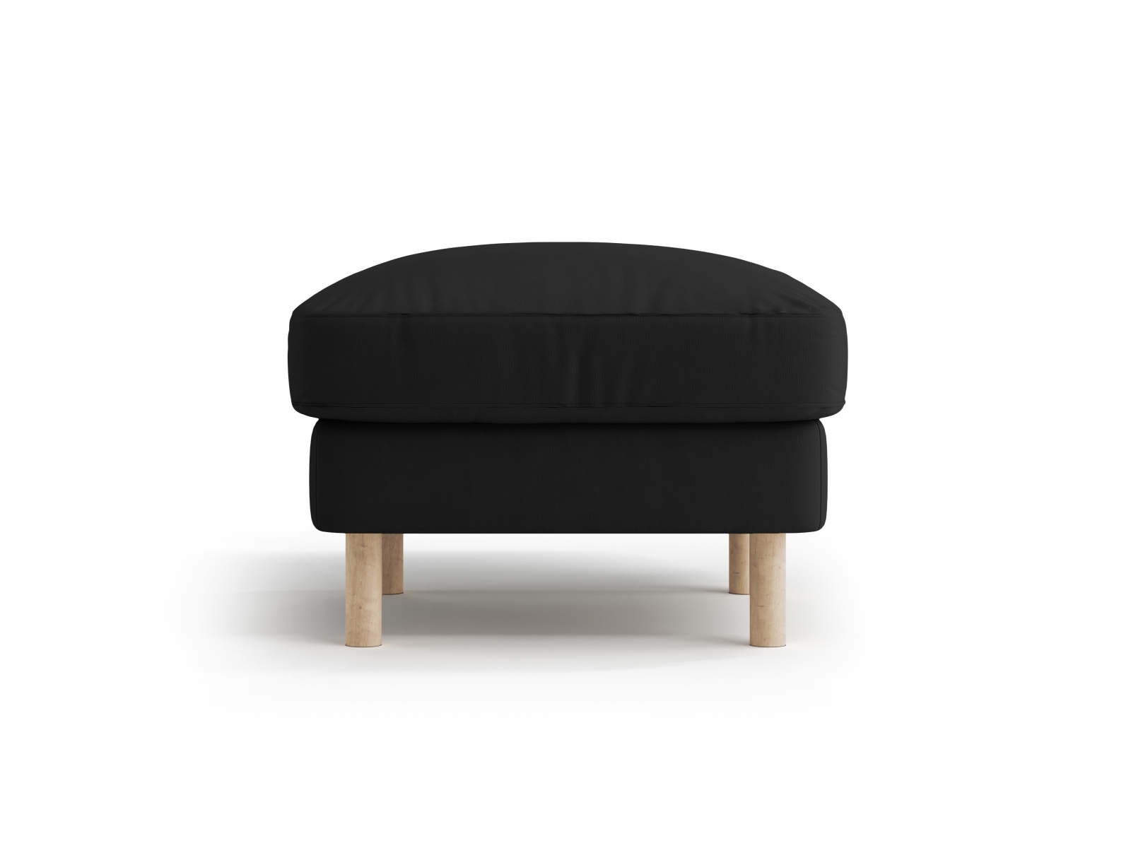 Micadoni Hocker Eden 1-Sitzer Samt Schwarz