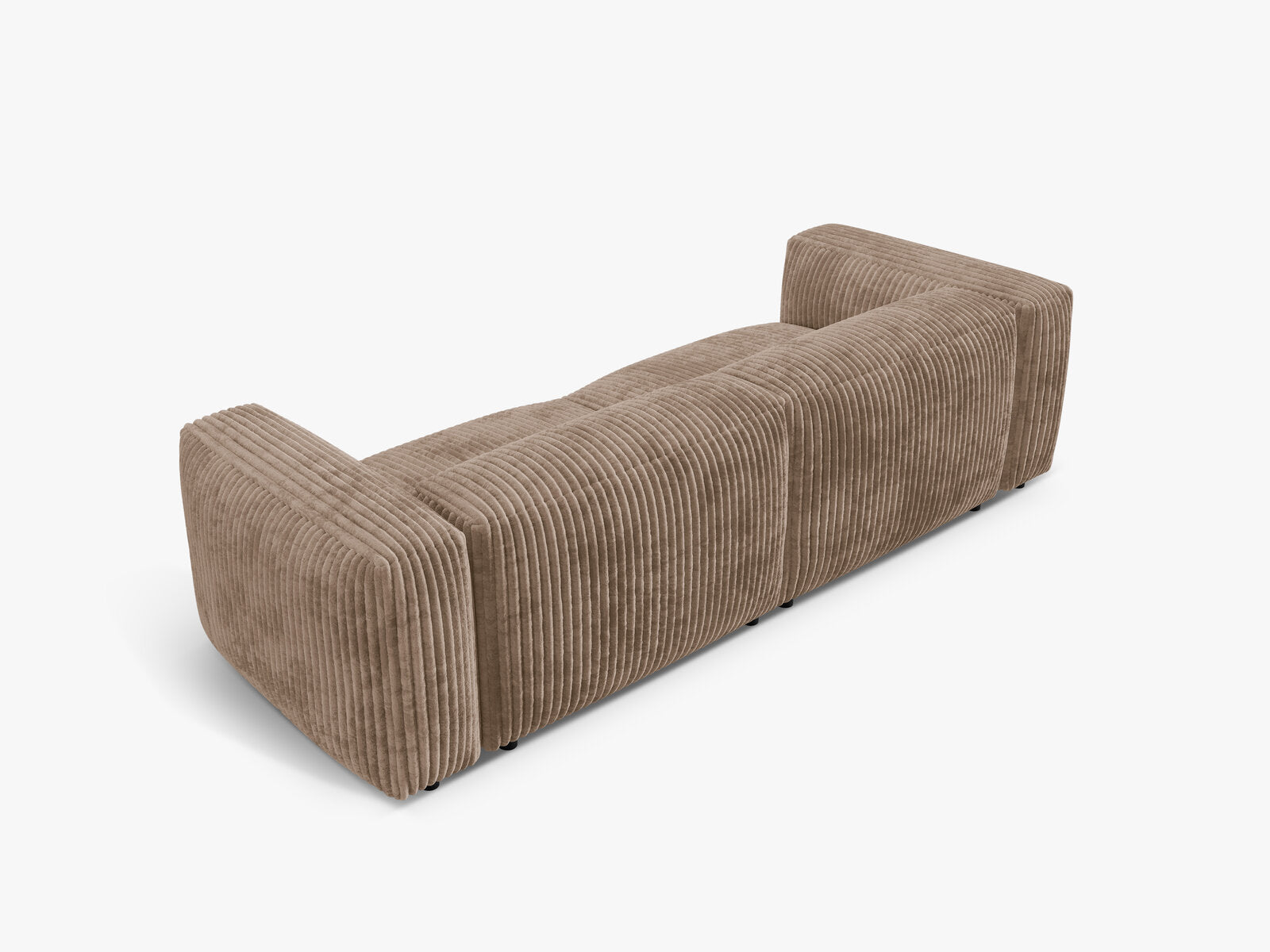 Micadoni Sofa Martina 3-Sitzer Kord Tilia Eichel