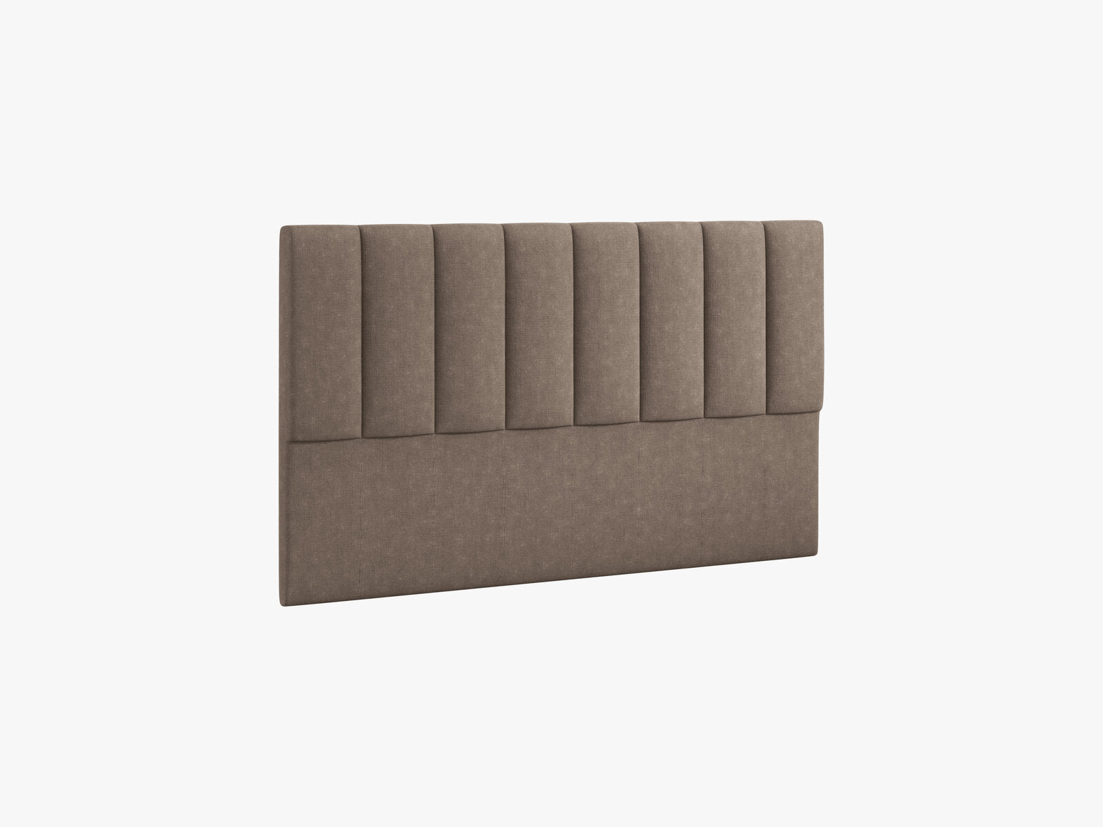 Micadoni Marl Samtiger Kopfteil 140 cm (H 95 cm) Strukturierter Stoff Liberty Cappuccino 160x95