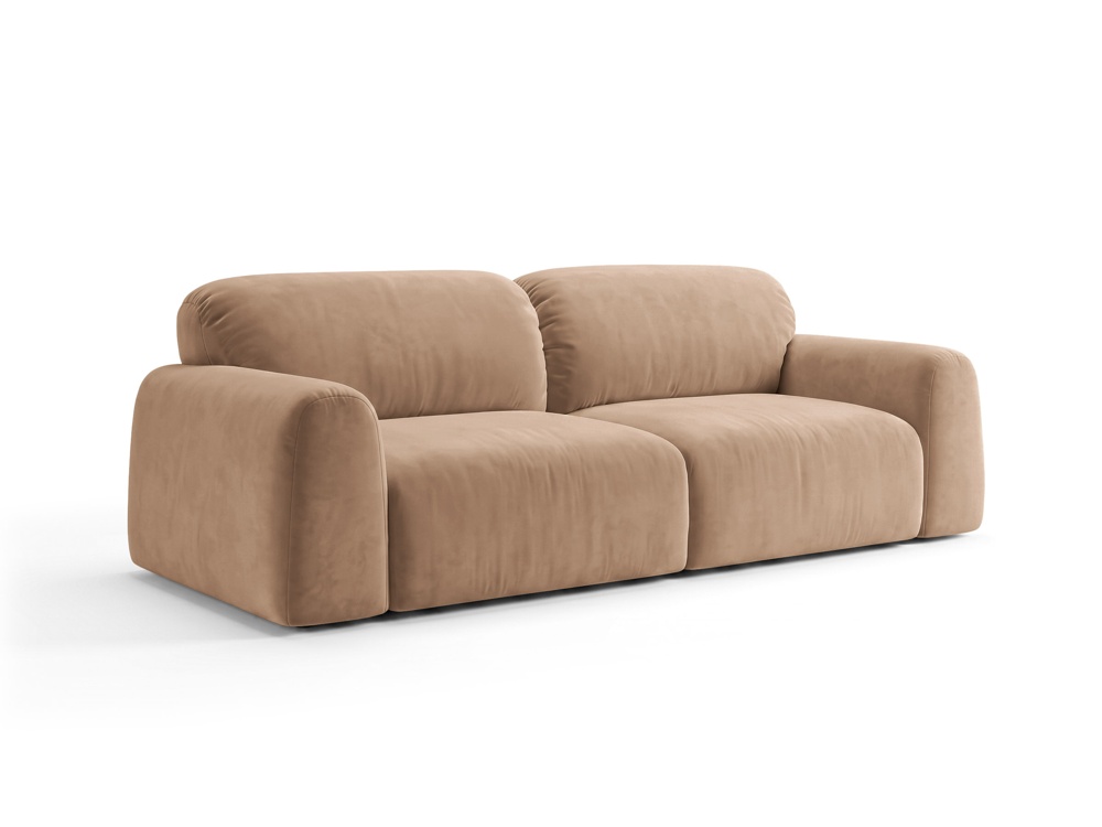 Cosmopolitan Design Sofa Milan 3-Sitzer Samt Bluvel Beige
