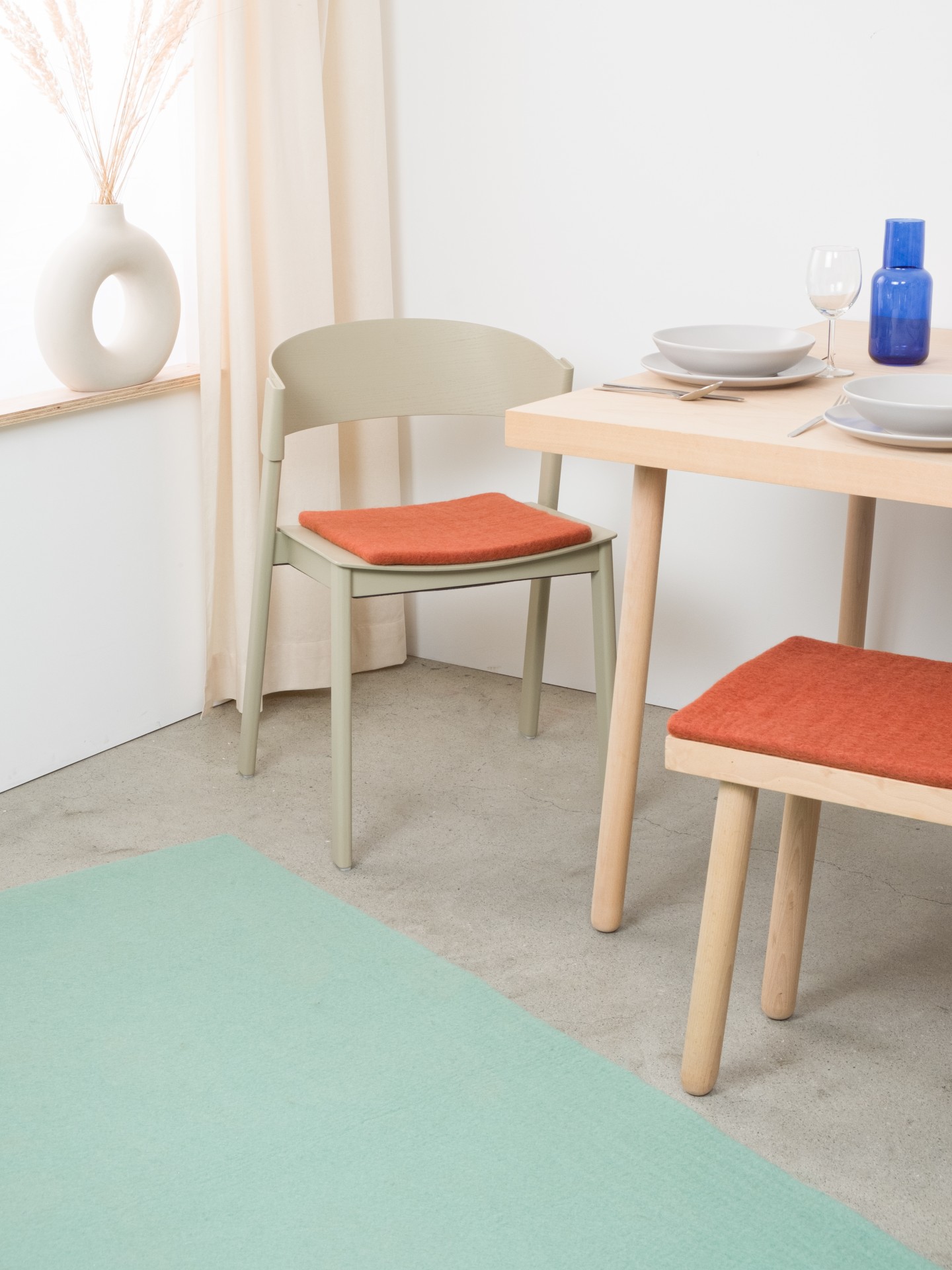 myfelt Lora - Flache Sitzauflage quadratisch