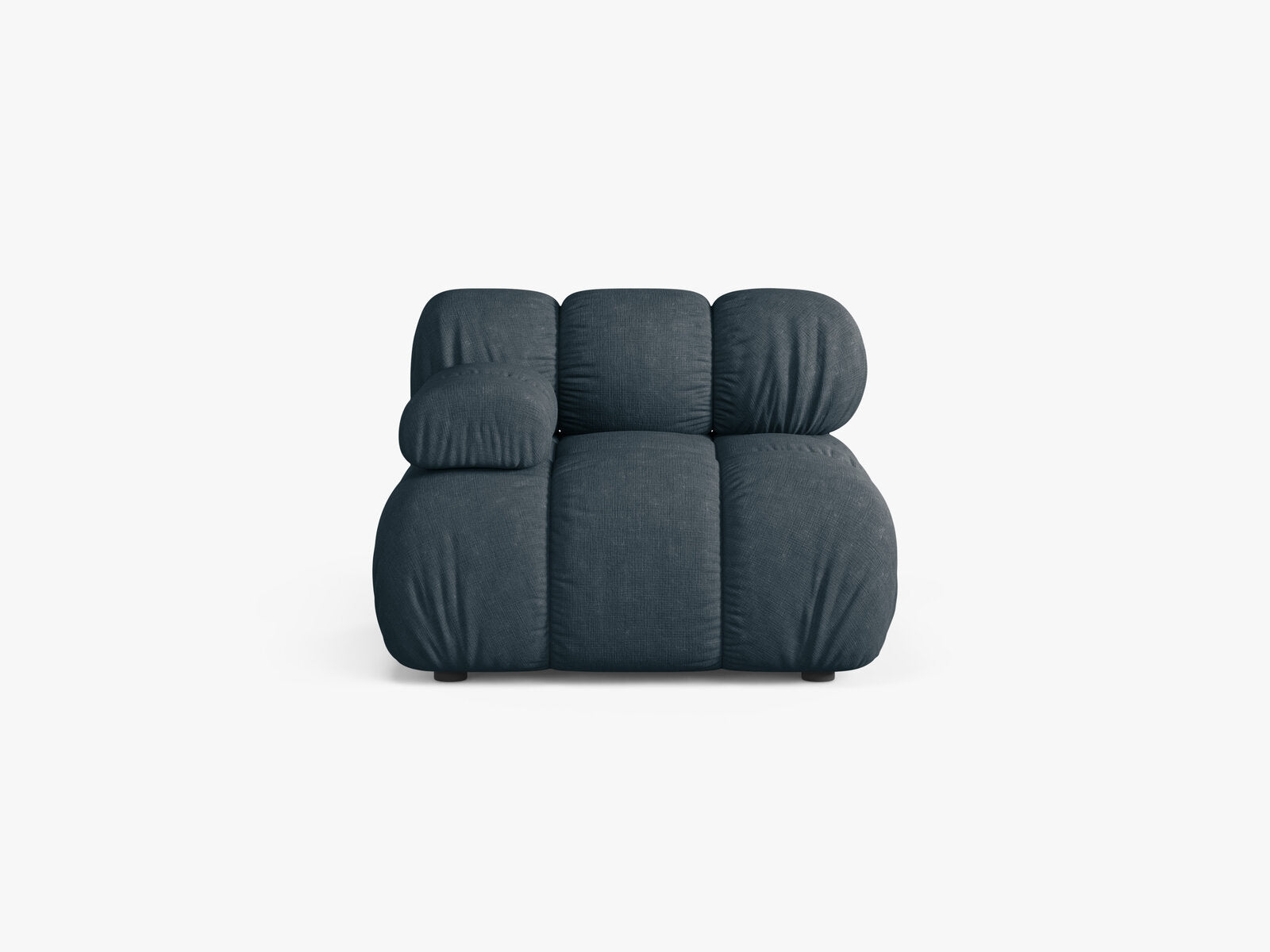 Micadoni Eckmodul Bellis Links Strukturierter Stoff Liberty Dunkel Petrol