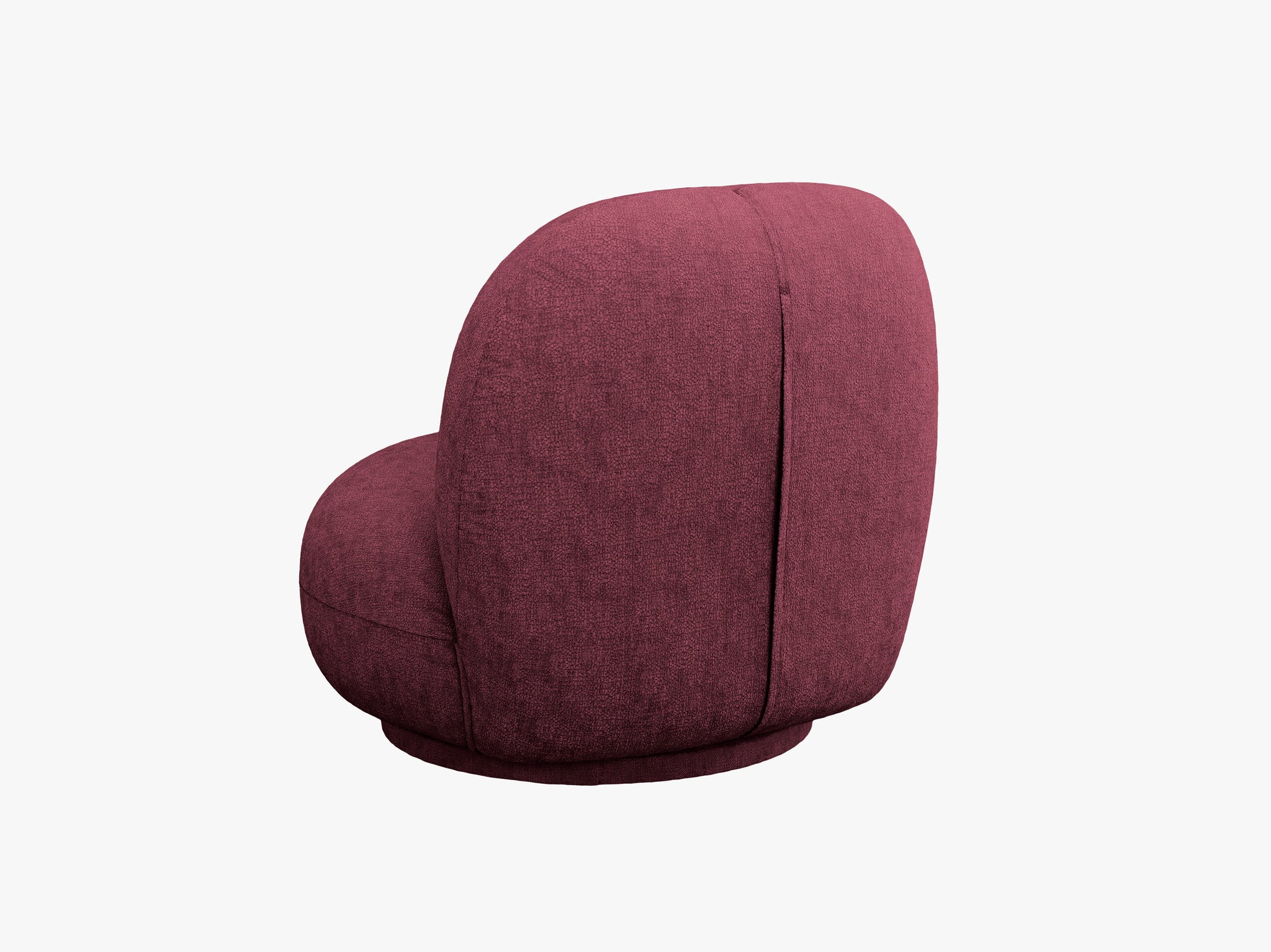 Micadoni Drehbarer Sessel Chuck Chenille Purpur Rot