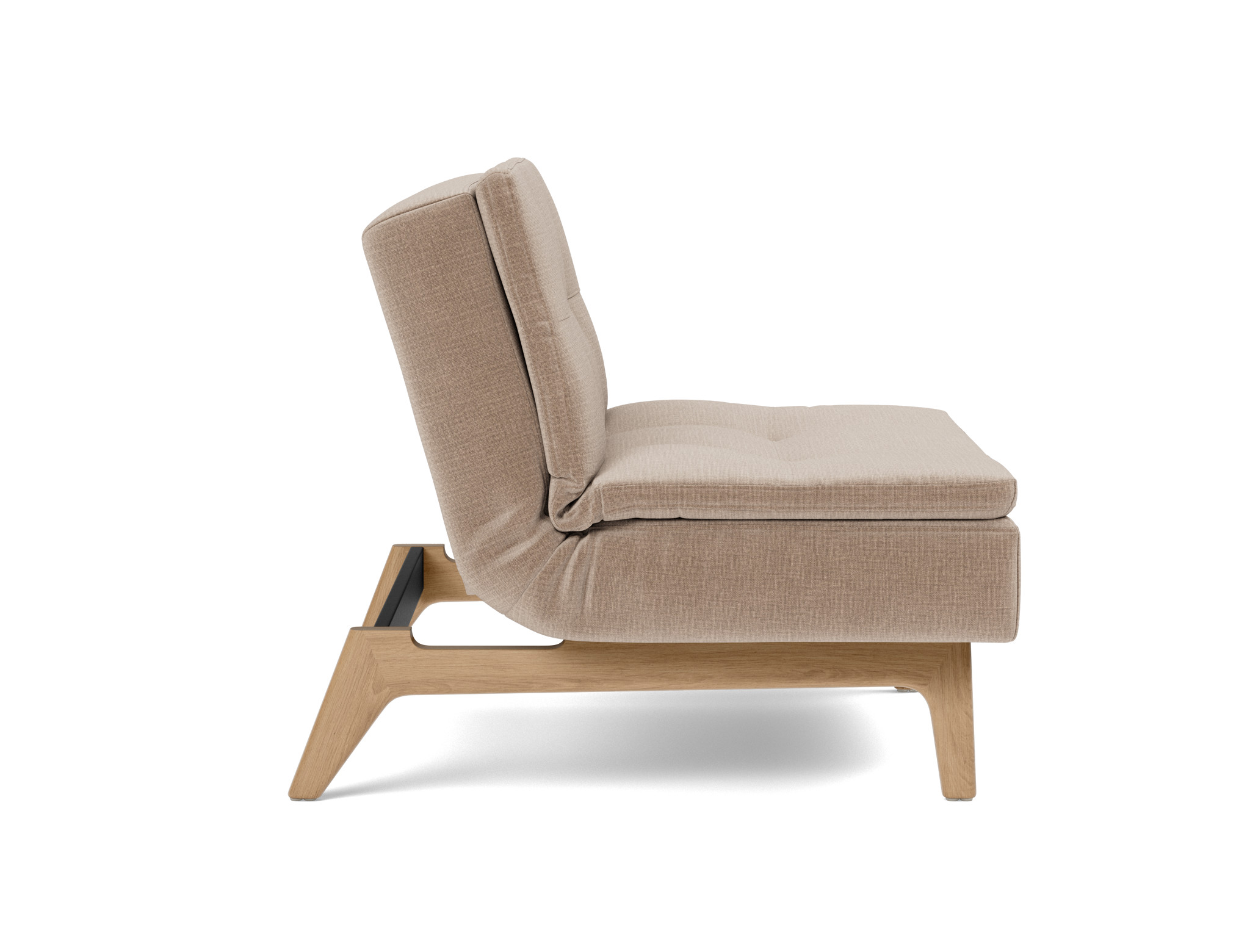 Sessel Dublexo Chenille Esina 417-Mocha Beine Eiche