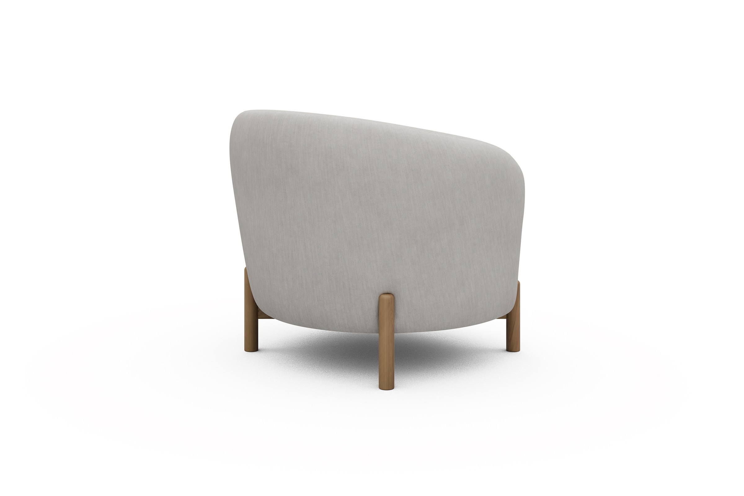 Sessel Ronda Holzbeine Eiche Natur Vivus-Dusty-Off-White