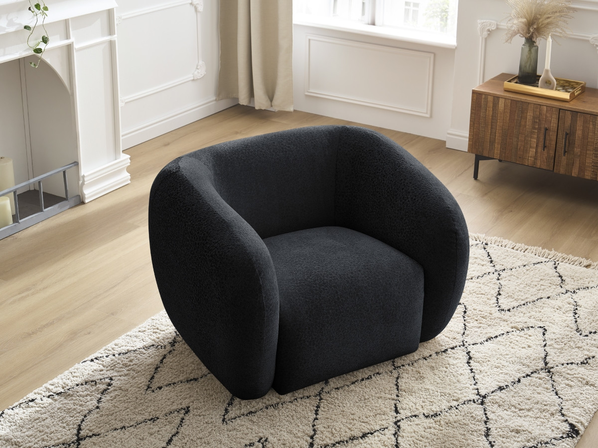 Bobochic Celine Sessel Strukturstoff Schwarz