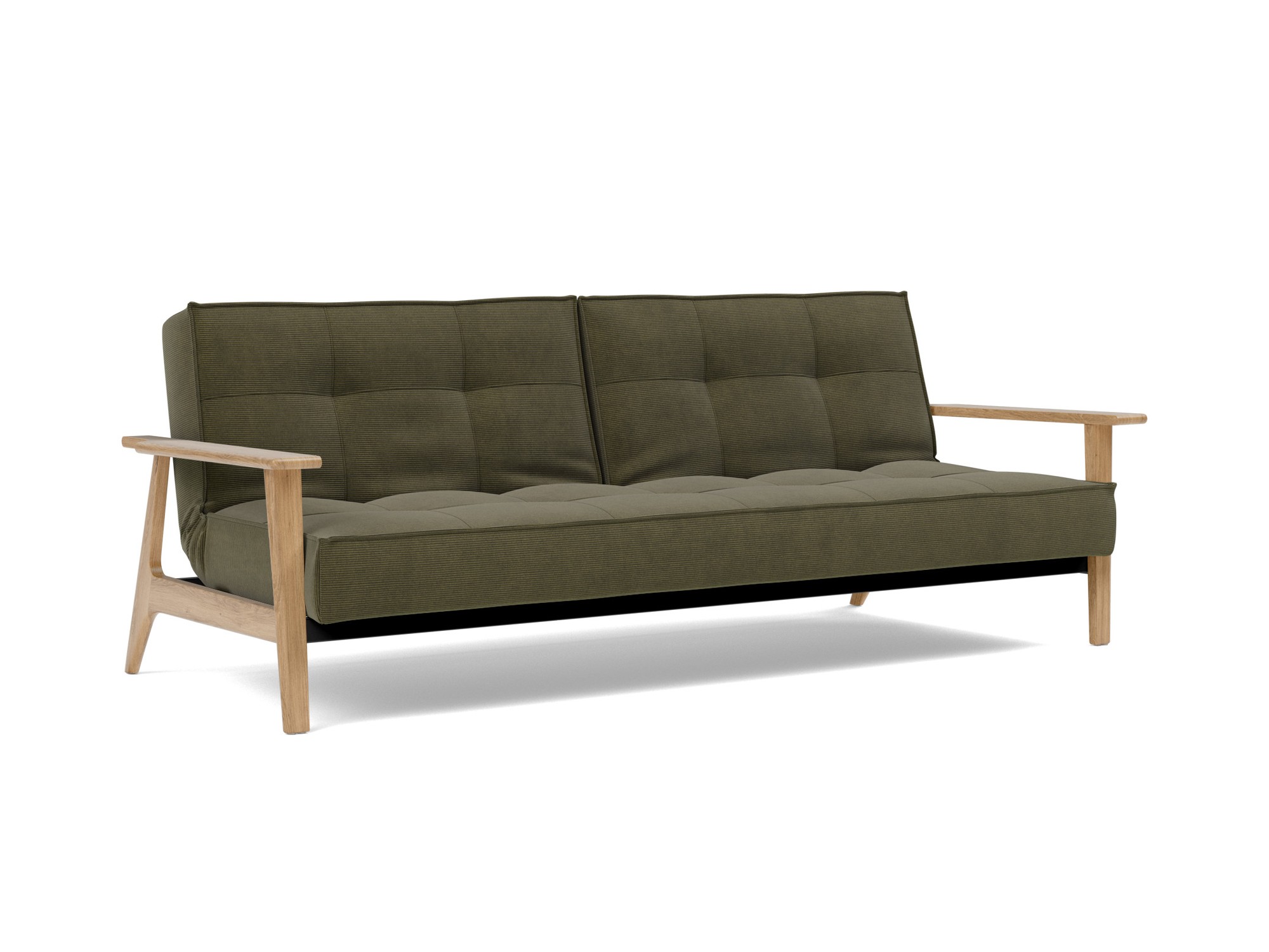 Schlafsofa Splitback Frej Kord Cordufine 316-Pine-Green