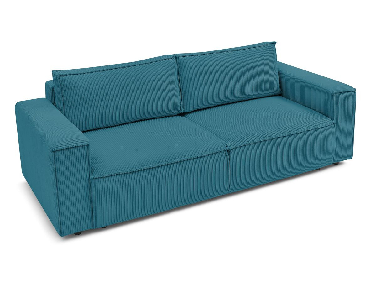 Bobochic Nihad Sofa 3-Sitzer Cordsamt Dunkelblau
