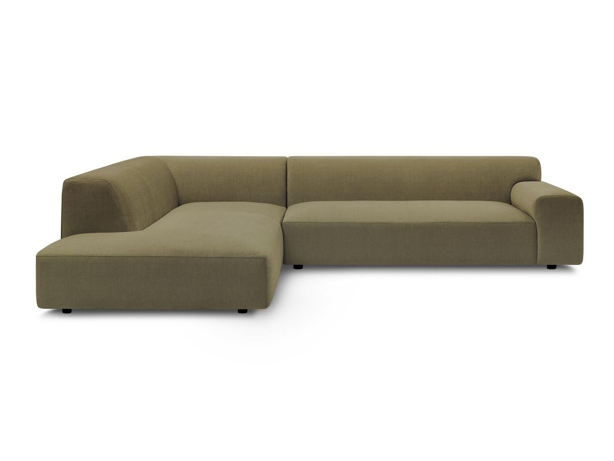 Bobochic Lavena Ecksofa 312 × 220 cm Samt Grün Ecke links