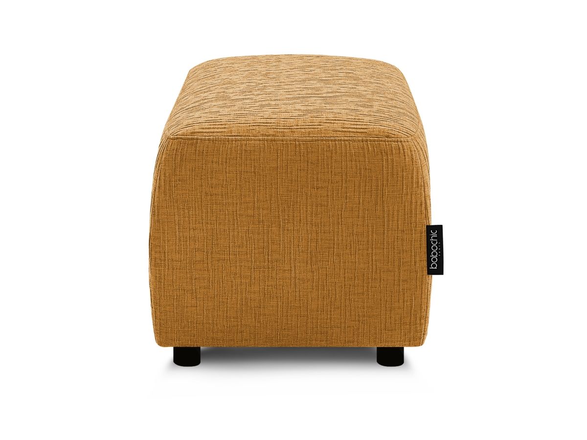 Bobochic Atilla Pouf Strukturstoff Gelb