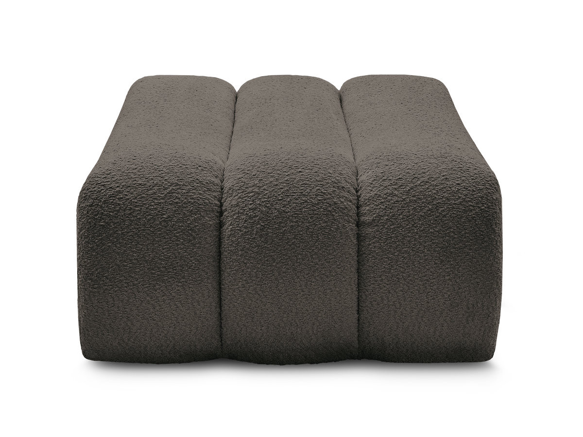 Bobochic Azra Pouf Bouclé-Stoff Braun