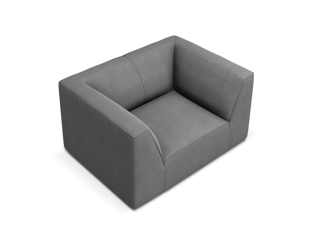 Cosmopolitan Design Sessel Siena Strukturierter Stoff Ottawa Grau
