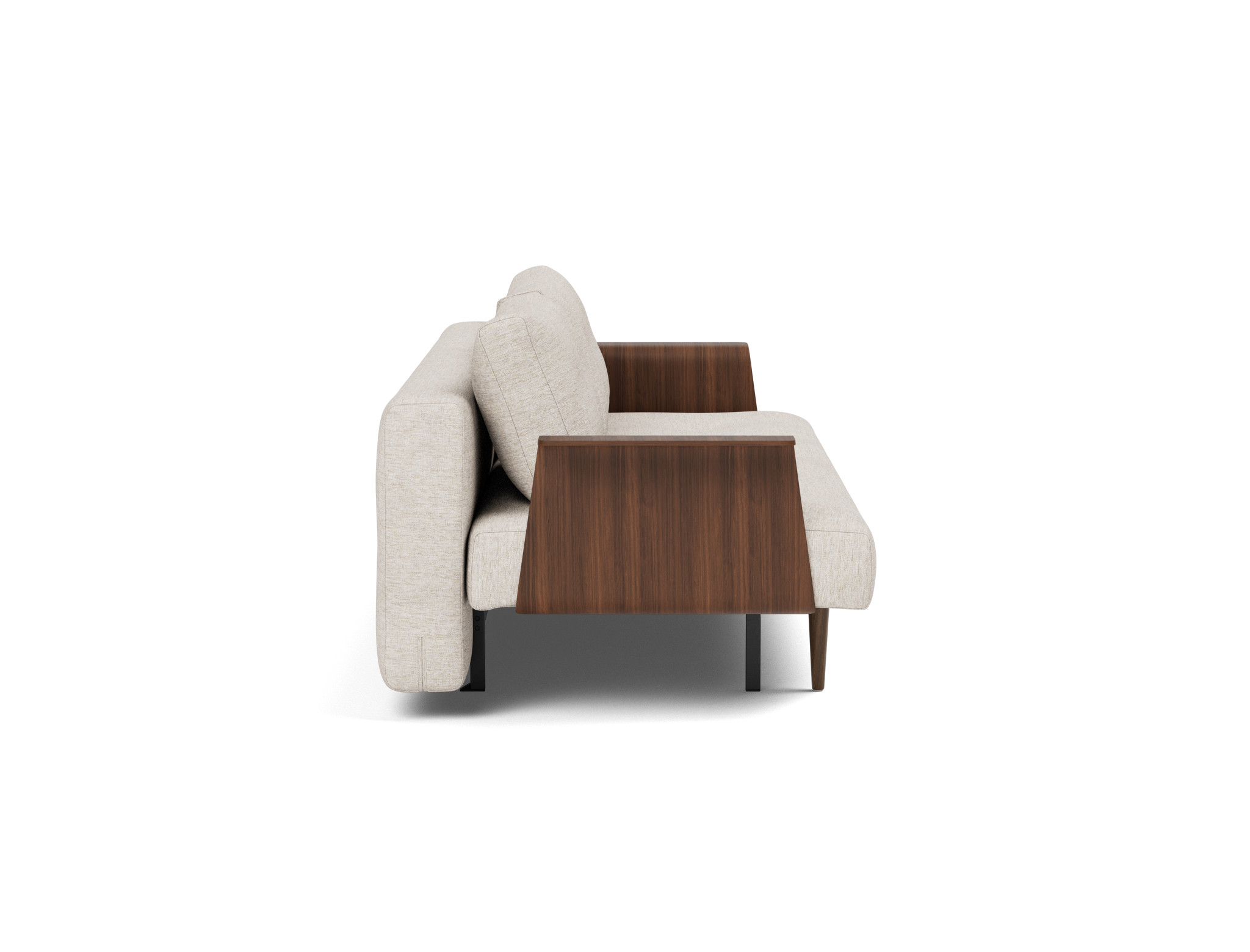 Schlafsofa Recast mit Armlehnen Chenille Yuveno 470-Natural