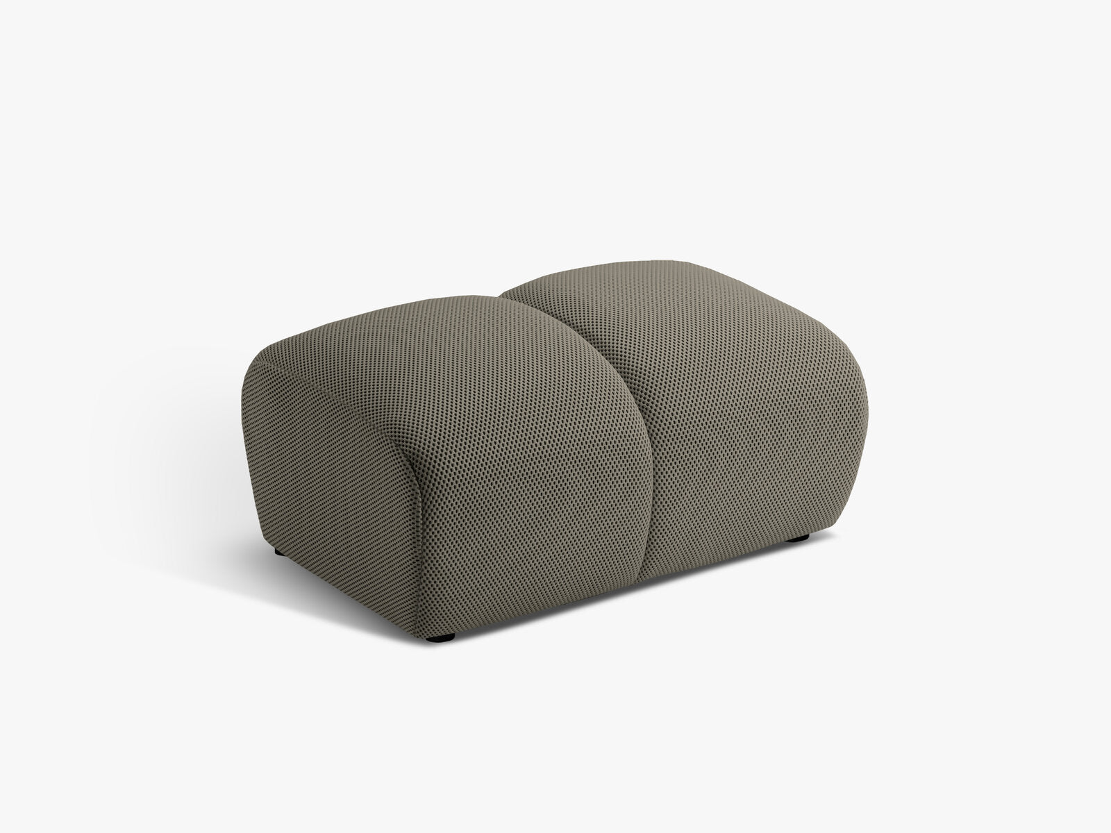 Micadoni Hocker Diana 3D-Stoff Sonic Stahl