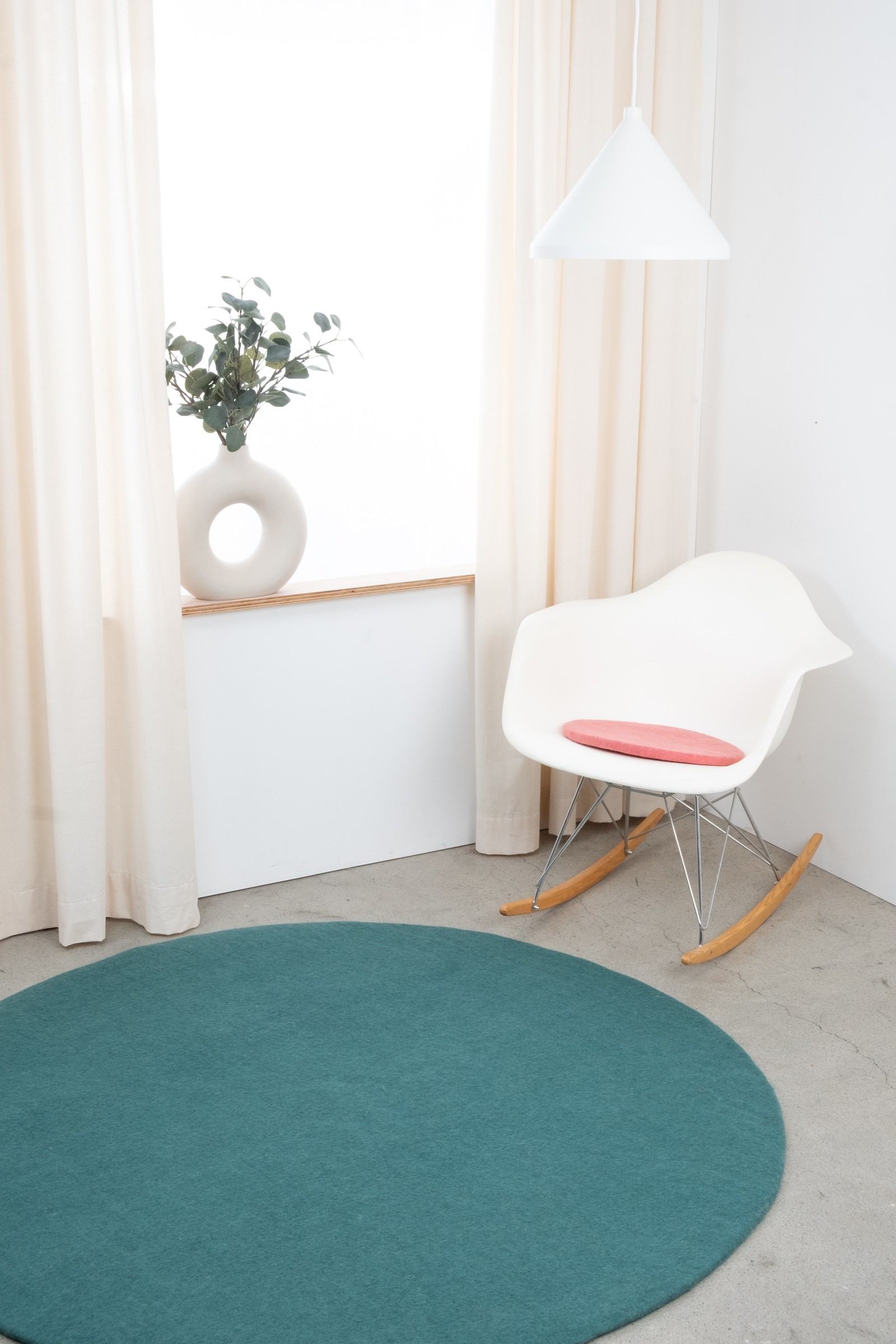 myfelt Vera Filz-Sitzauflage Korallenrosa Ø 36 cm