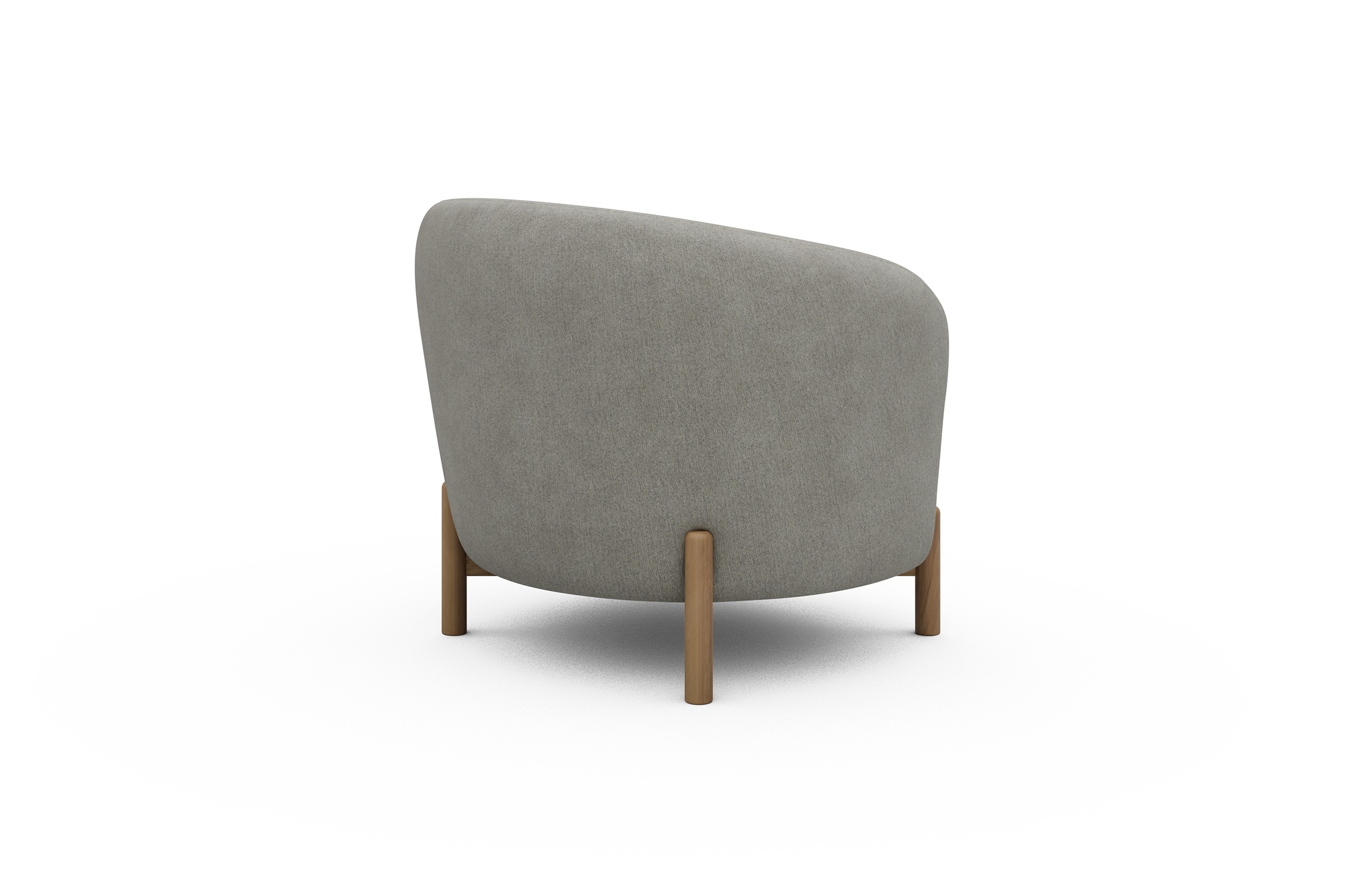 Sessel Ronda Holzbeine Eiche Natur Carreno-Moon-Stone-White
