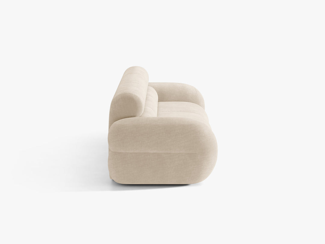 Micadoni Neo Modulares Sofa 4-Sitzer Chenille Golden Helles Beige