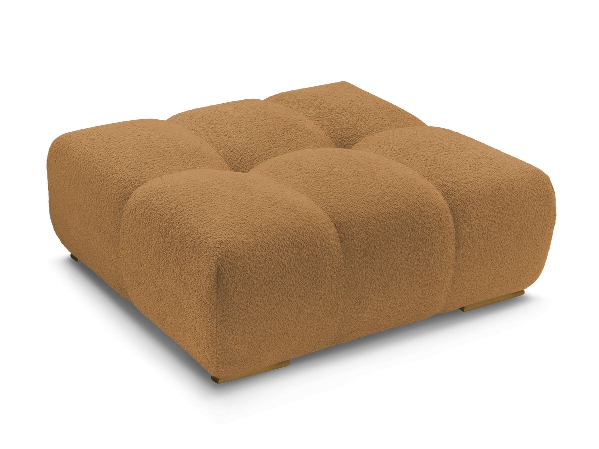 Bouclé-Stoff · Gelb
