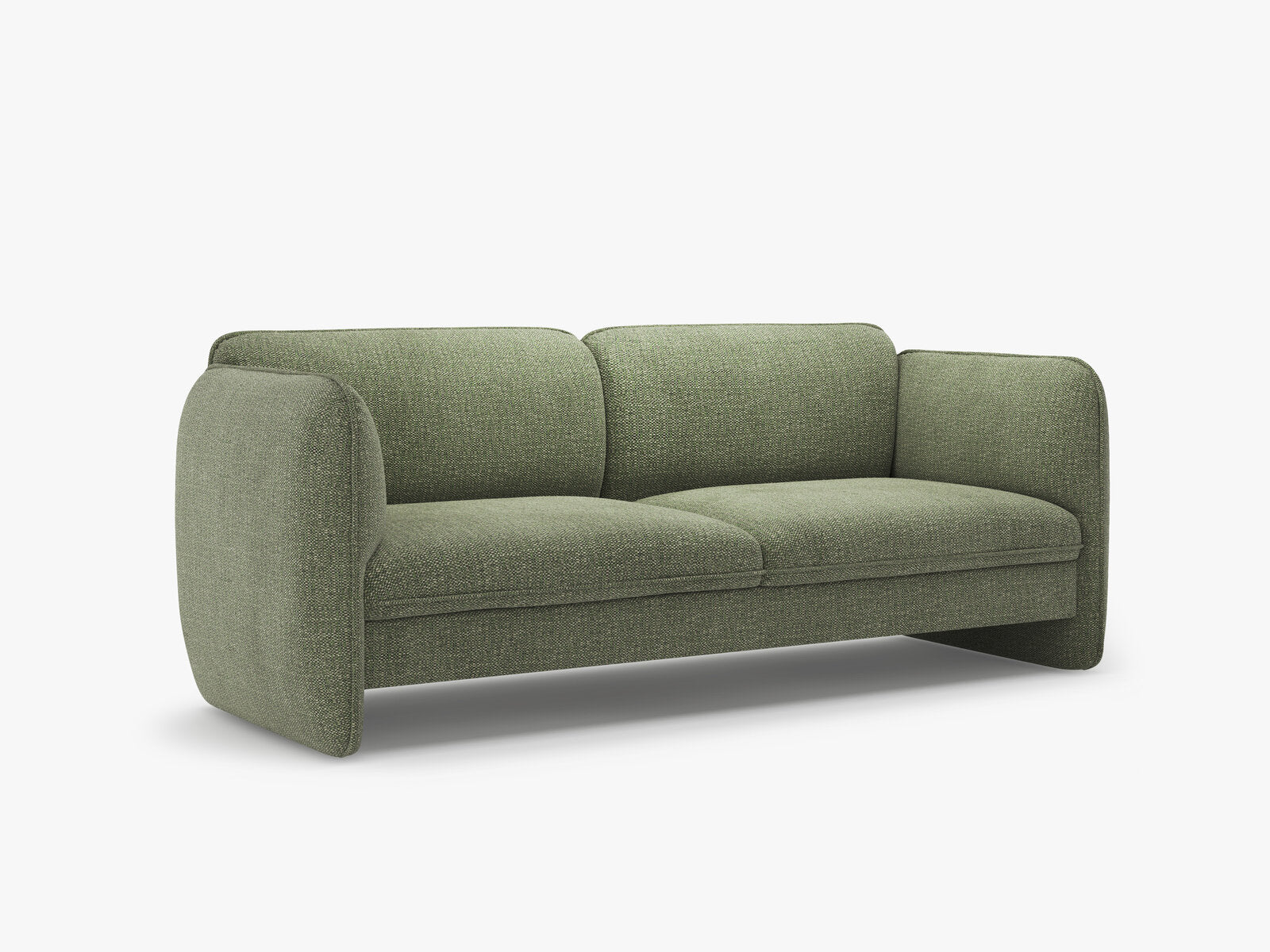 Micadoni Georgia Sofa 3-Sitzer Chenille SILENCIO Grün