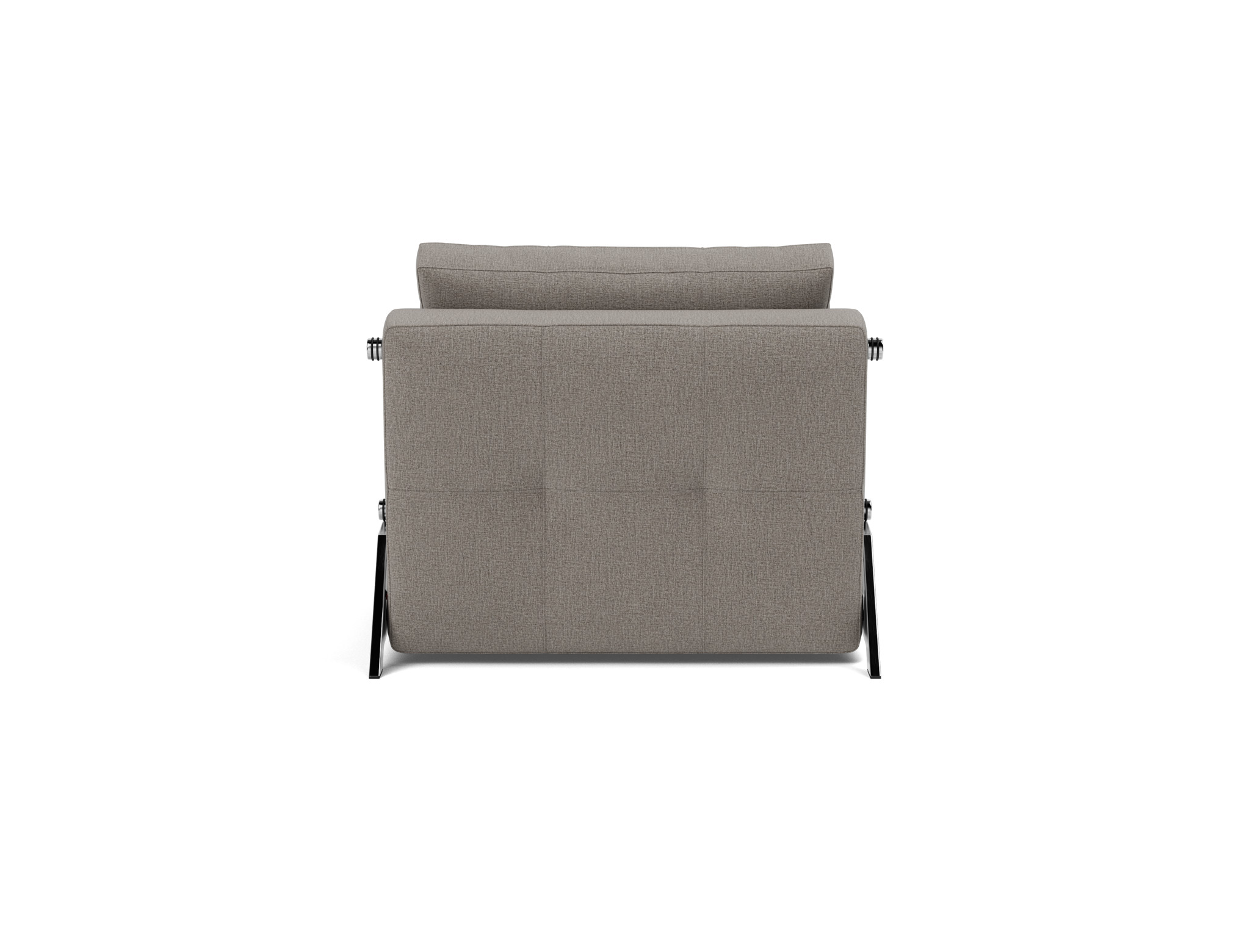 Schlafsessel Cubed 90 Flachgewebe Mixed Dance 521-Grey Beine Chrom