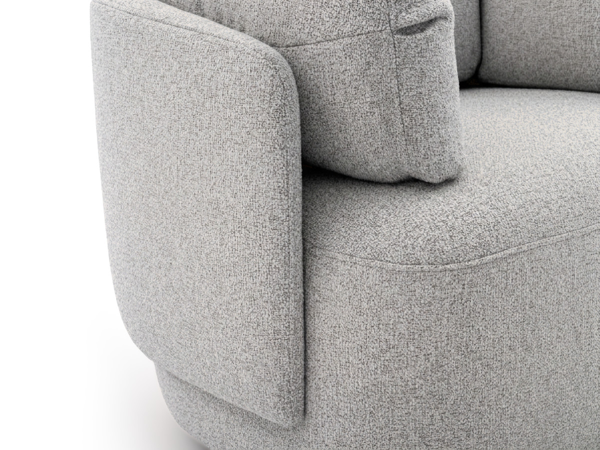Bobochic Mario Sessel Melange-Stoff Grau
