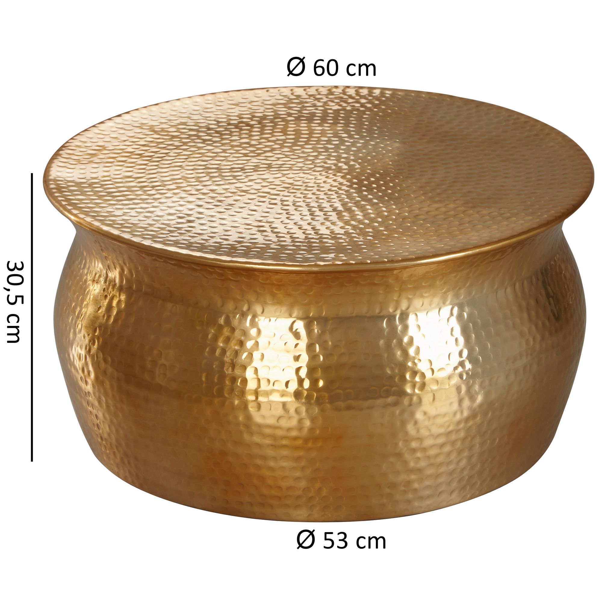 Couchtisch Rorvik Aluminium Gold Ø 60 cm