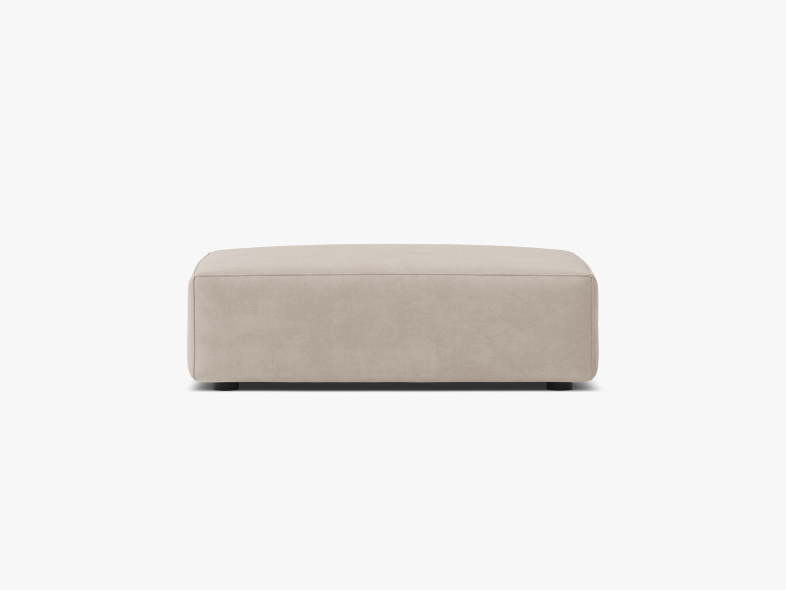 Micadoni Hocker Jodie 1-Sitzer Samt Bluvel Dunkelbeige