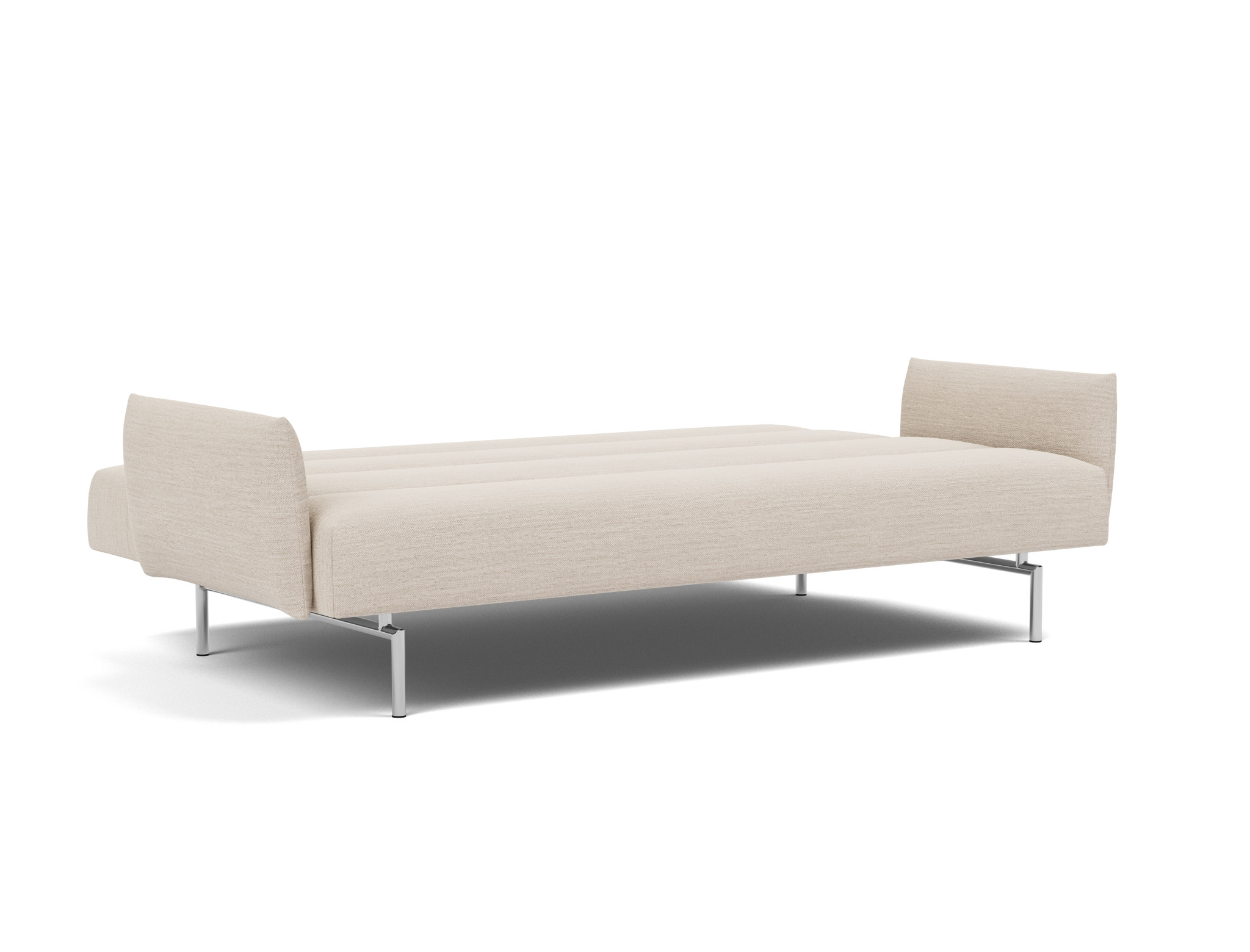Schlafsofa Jillis mit Armlehnen Webstoff Blida 612-Sand-Grey