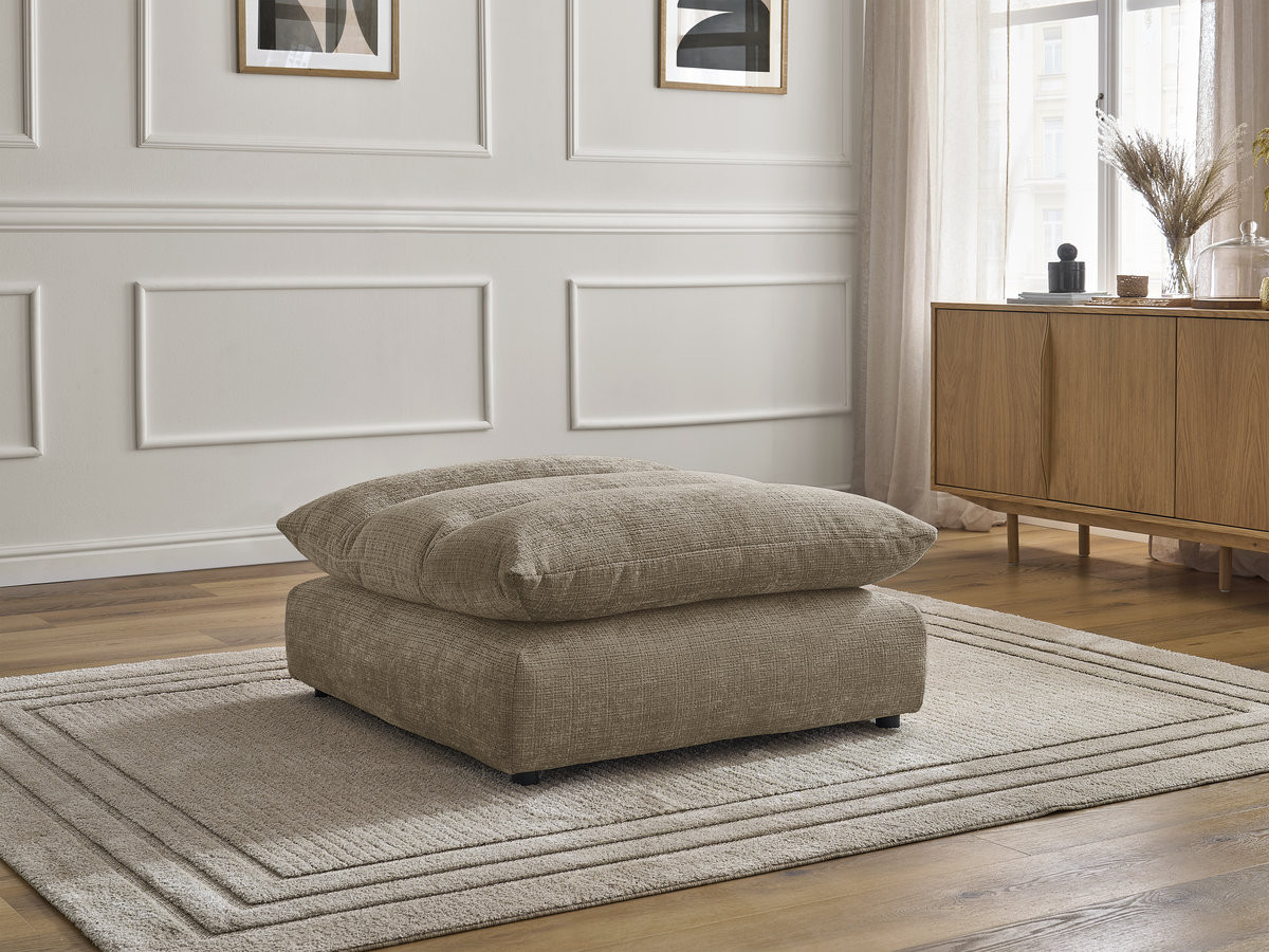 Bobochic Neil Pouf Strukturstoff Taupe