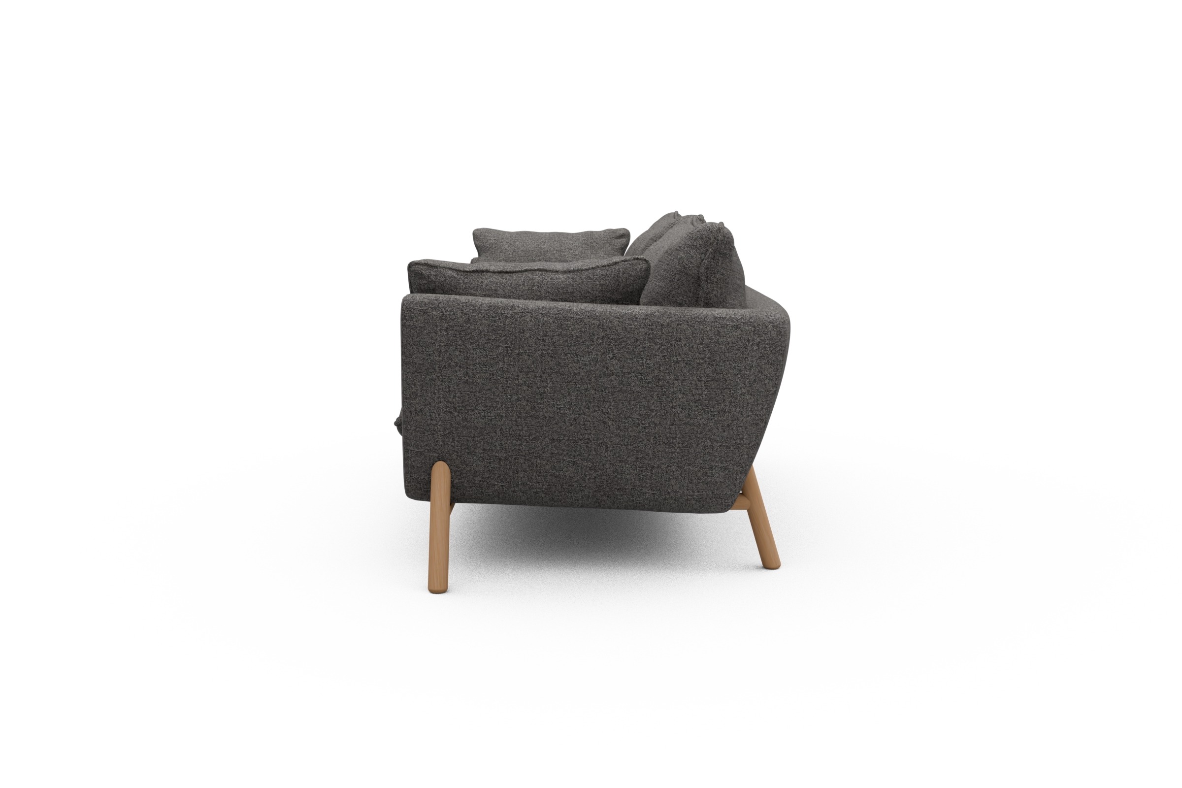 Sofa Emil PREMIUM 2-Sitzer Beinfarbe Eiche Natur Carreno-Salt-and-Pepper