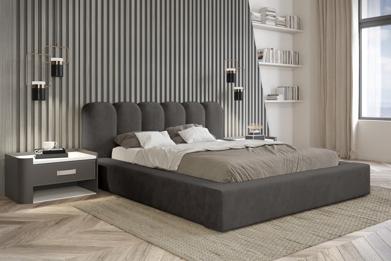Polsterbett TAVIO-NEW Ditra-New 180 mit Holzrahmen Ditra-New 14 moebelfaktor