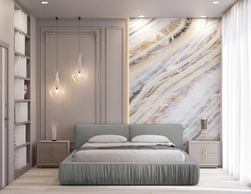Polsterbett Beyond Samtstoff 140x200 mit Holzrahmen Riviera 91