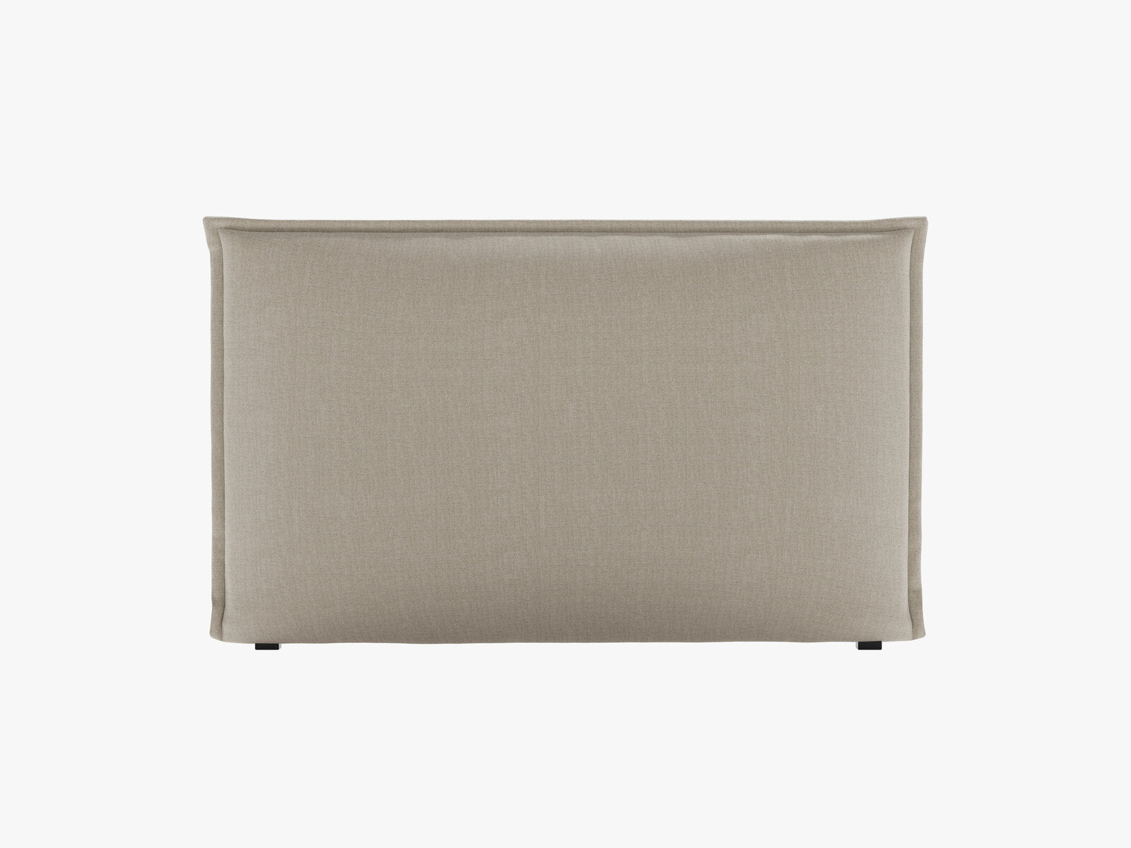 Micadoni Monica Samtiger Kopfteil 140 cm (H 95 cm) Strukturierter Stoff Babel Beige 180x95