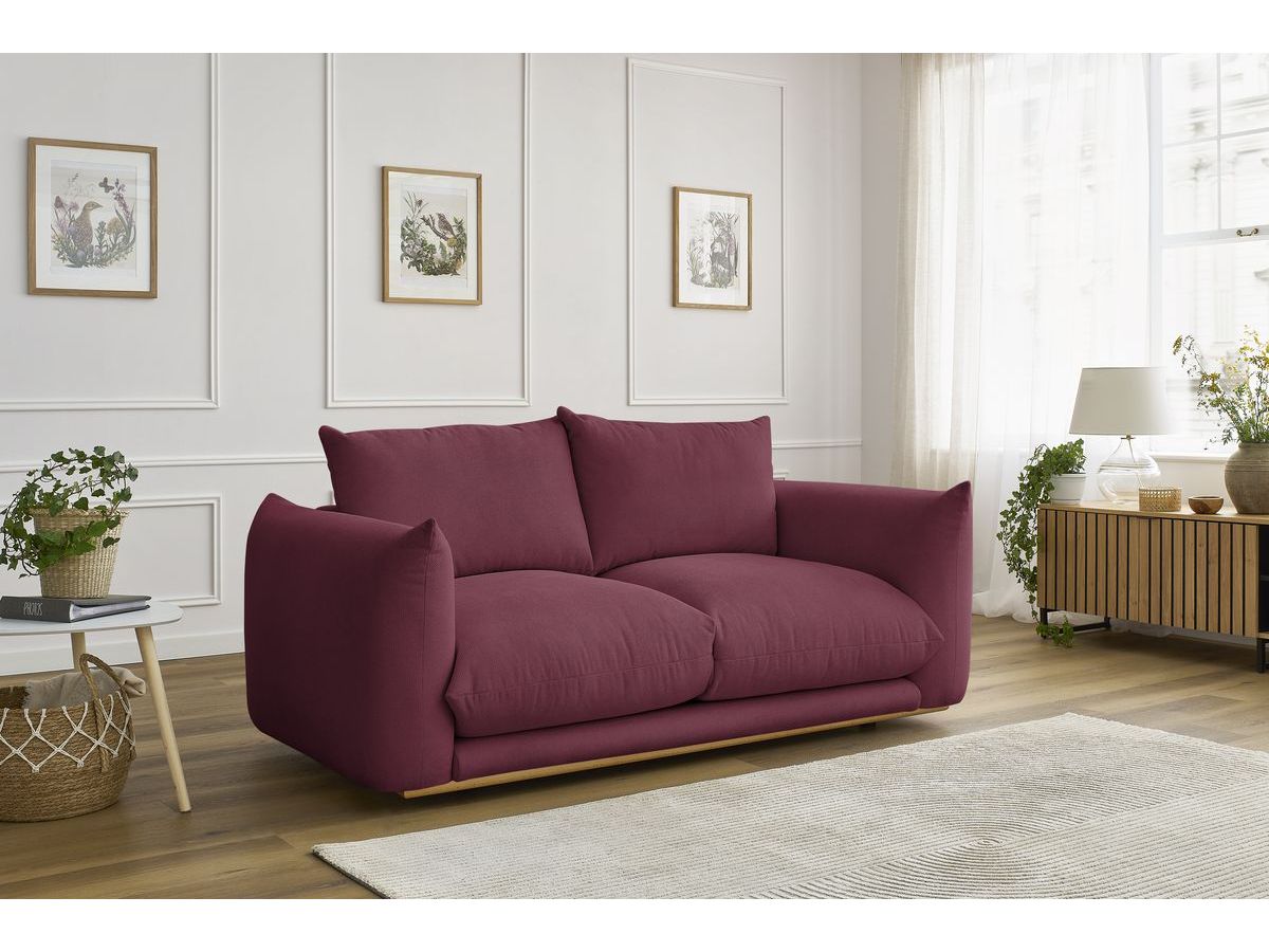 Bobochic Ernest Sofa 2-Sitzer Stoff Rot