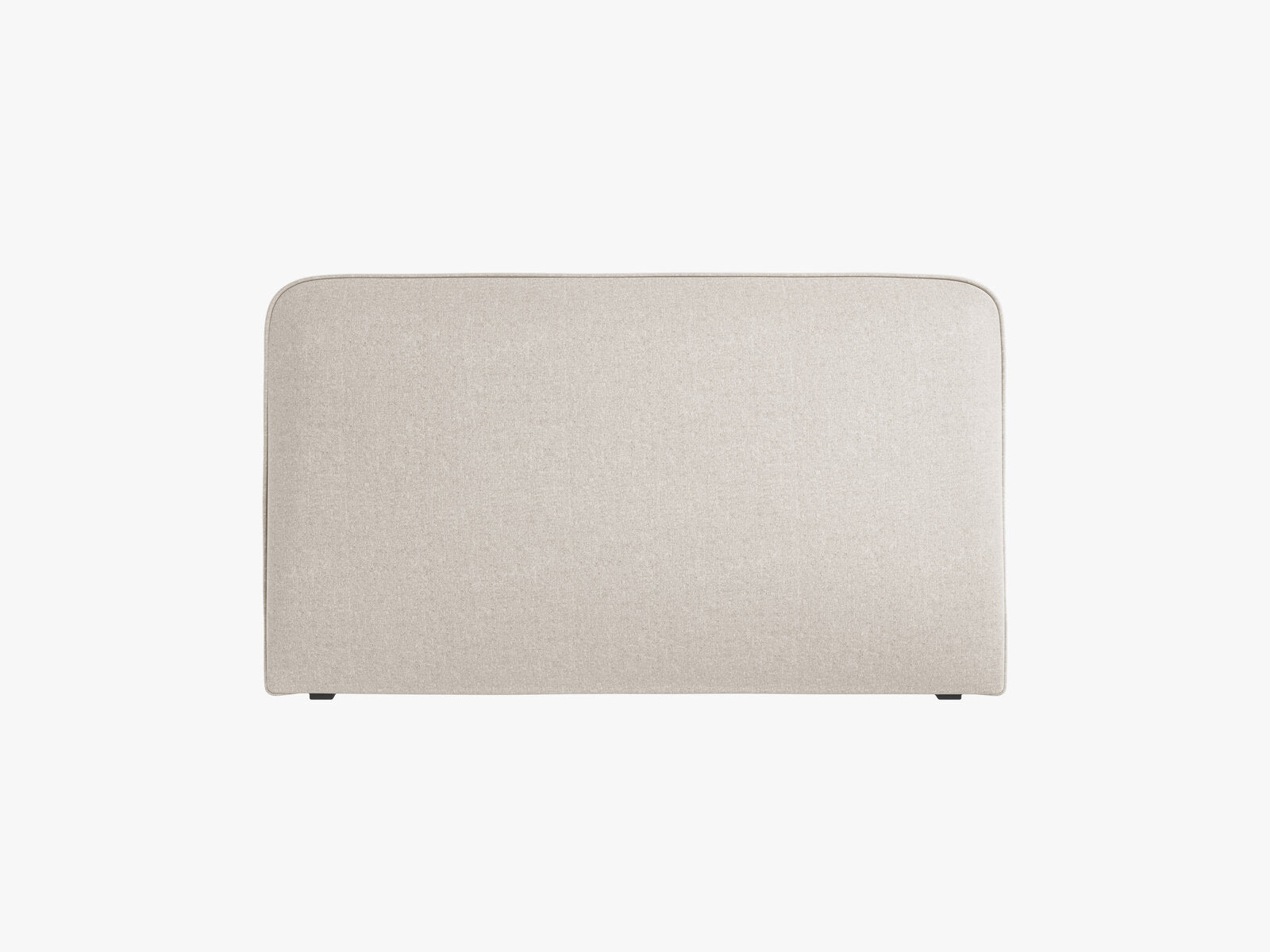 Micadoni Jamie Samtiger Kopfteil 140 cm (H 95 cm) Chenille Eden Dunkelbeige 160x95