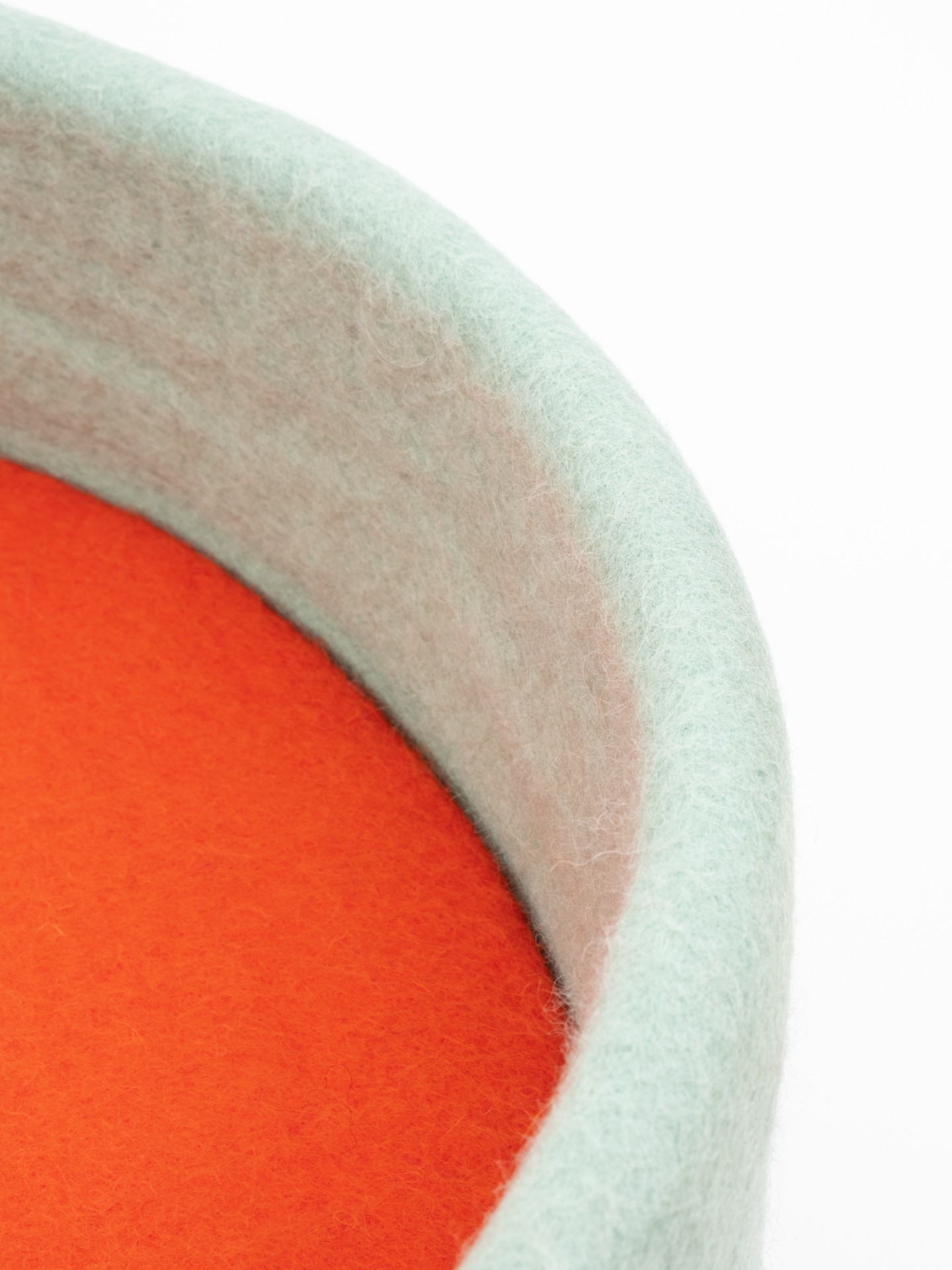 myfelt Fine Katzenkorb - Inlay Rotorange