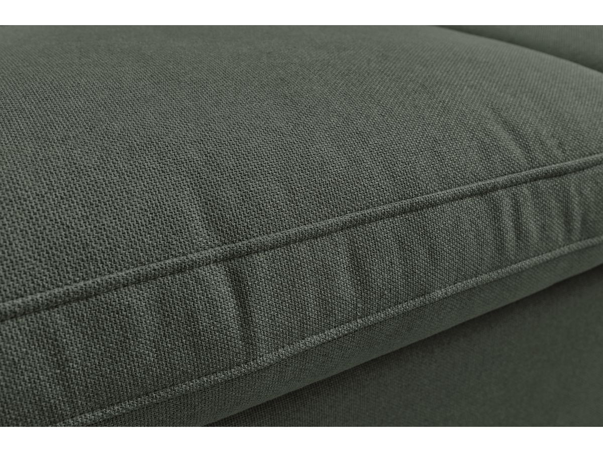 Bobochic Belair Sofa 3-Sitzer 250 × 93 cm Stoff Grün