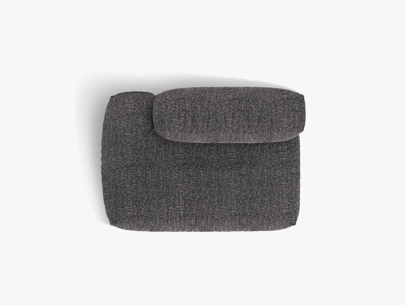 Micadoni Ecksofa-Modul Martina 1-Sitzer Links Boucle Monet Anthrazit