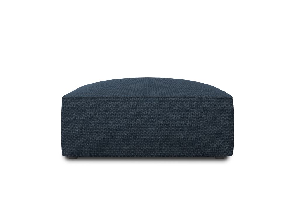Cosmopolitan Design Pouf Siena Strukturierter Stoff Ottawa Marineblau