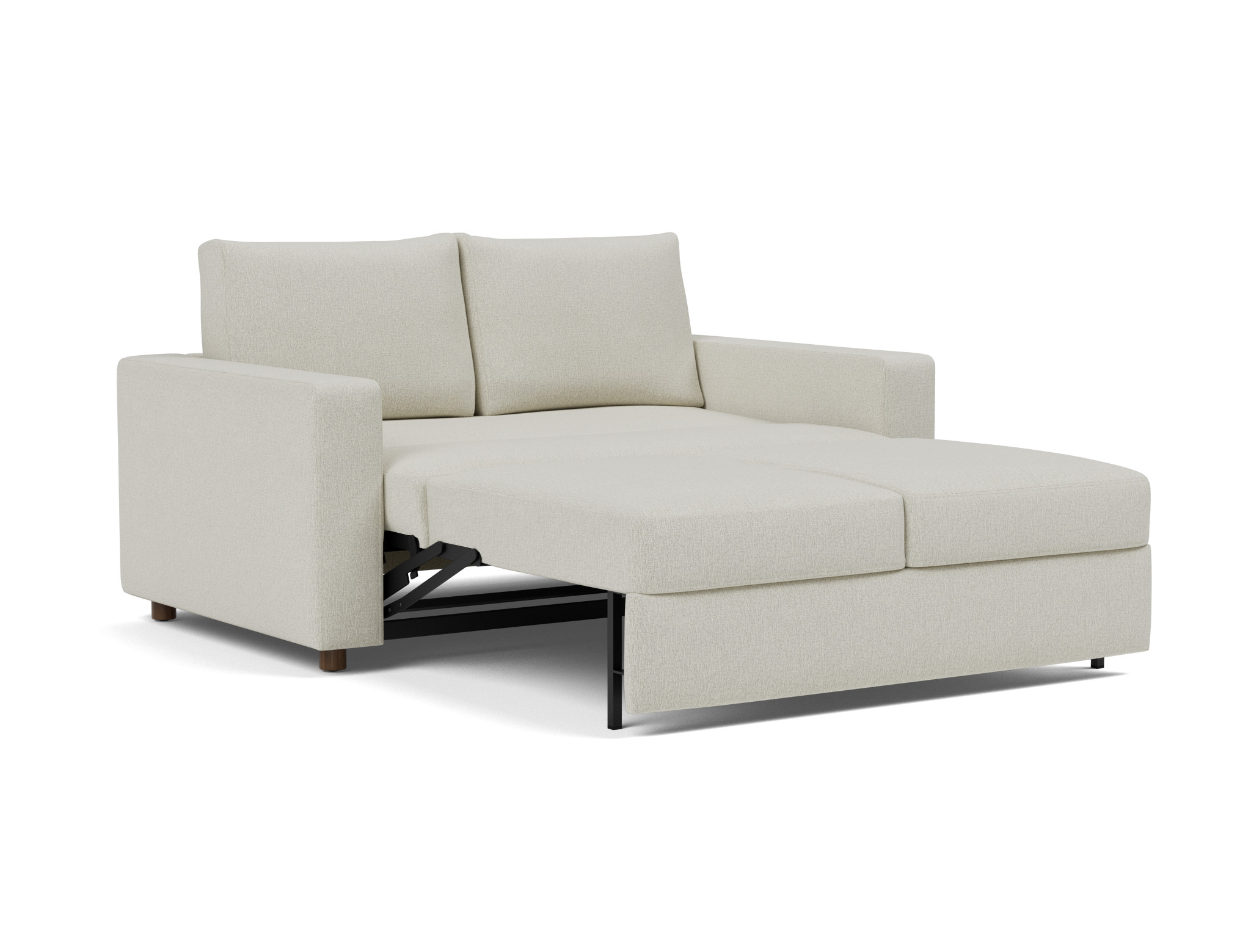 Schlafsofa Neah mit Standard-Armlehnen 140 Flachgewebe Mixed Dance 527-Natural