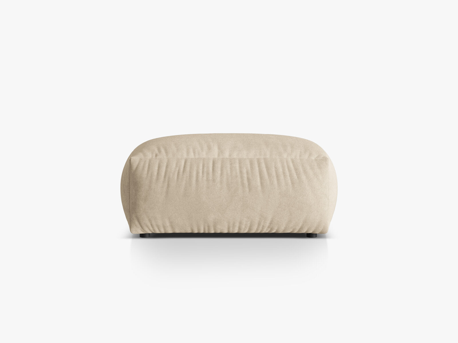 Micadoni Hocker Martina 1-Sitzer Samt Vogue Helles Beige