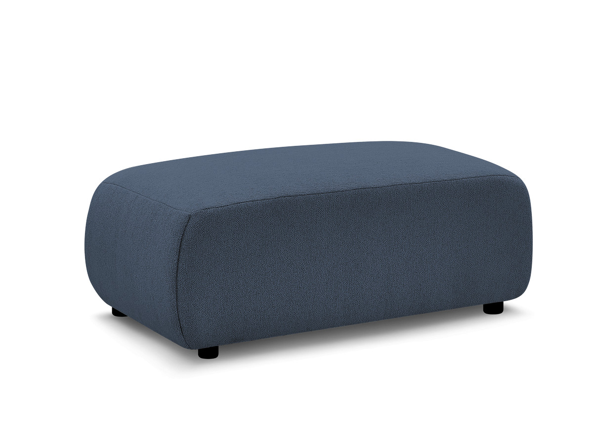 Bobochic Jana Pouf 63 × 114 cm Melange-Stoff Blau