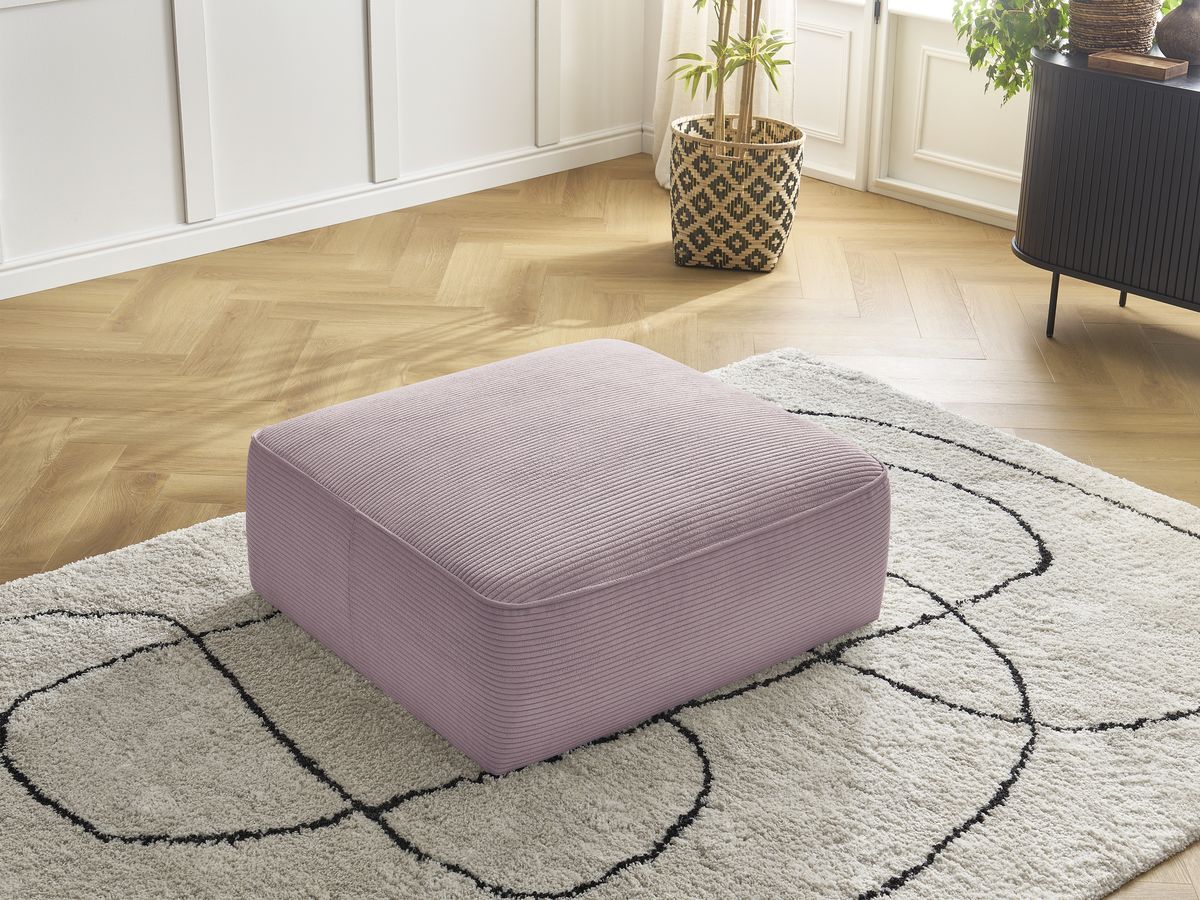 Bobochic Leopold Pouf Cordsamt Violett